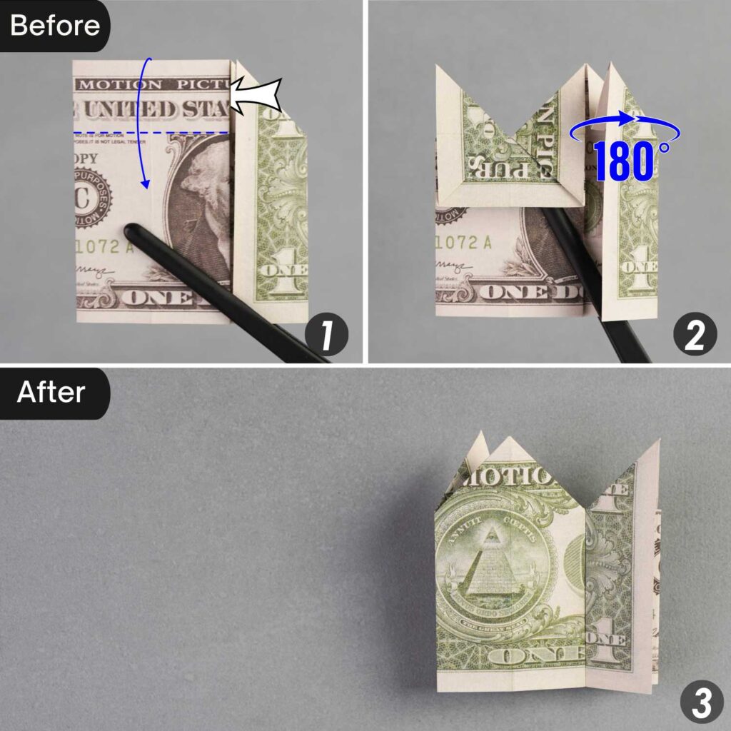 Easy Origami Money Crown Instructions OrigamiOK easy-origami-money-crown-instructions-origamiok
