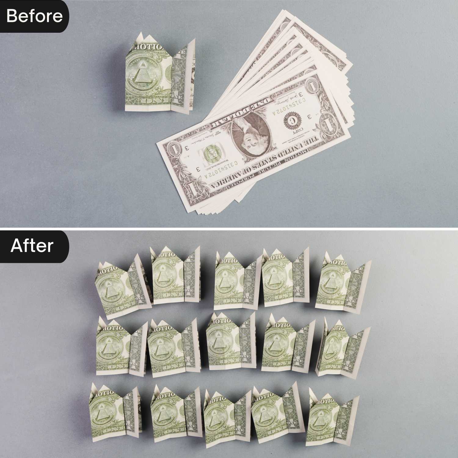 dollar bill origami crown | origamiok