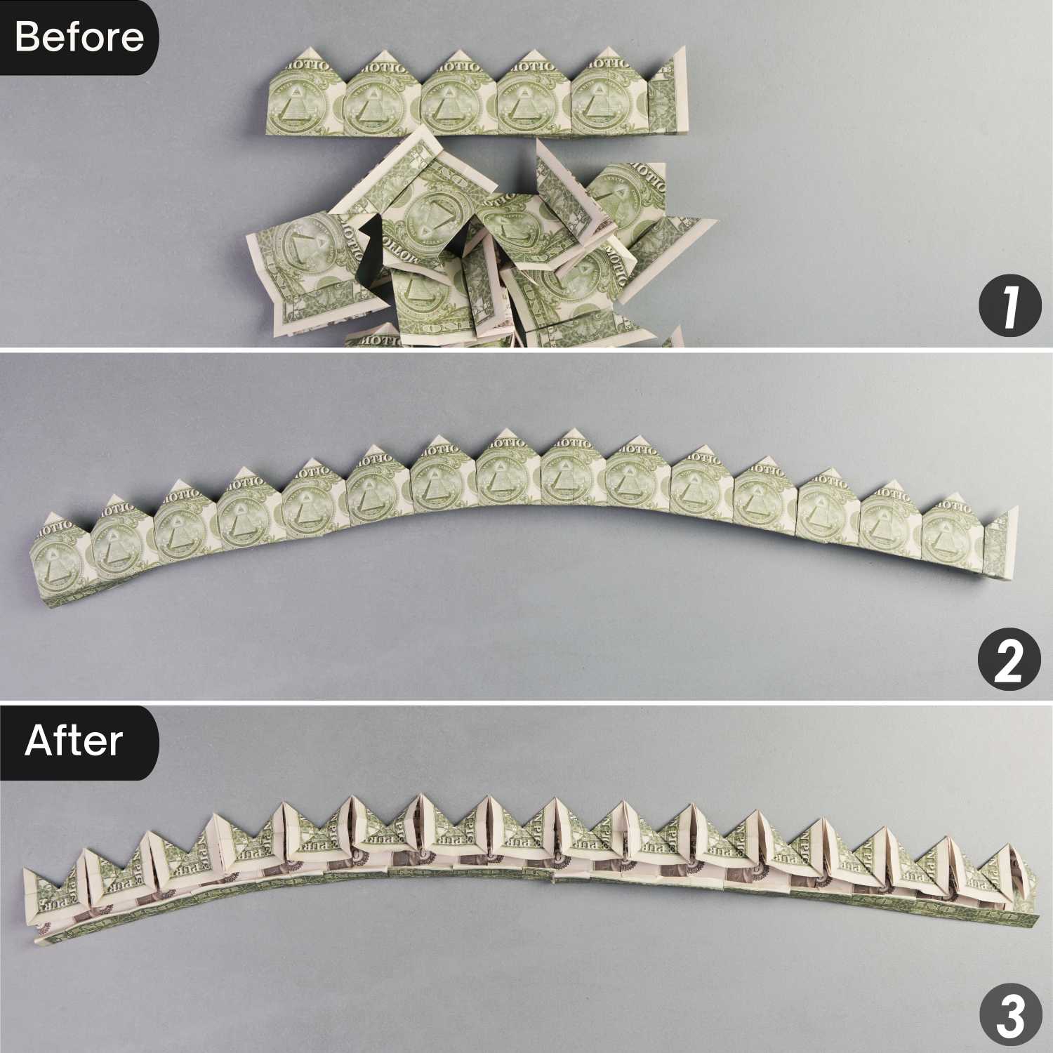 dollar bill origami crown | origamiok