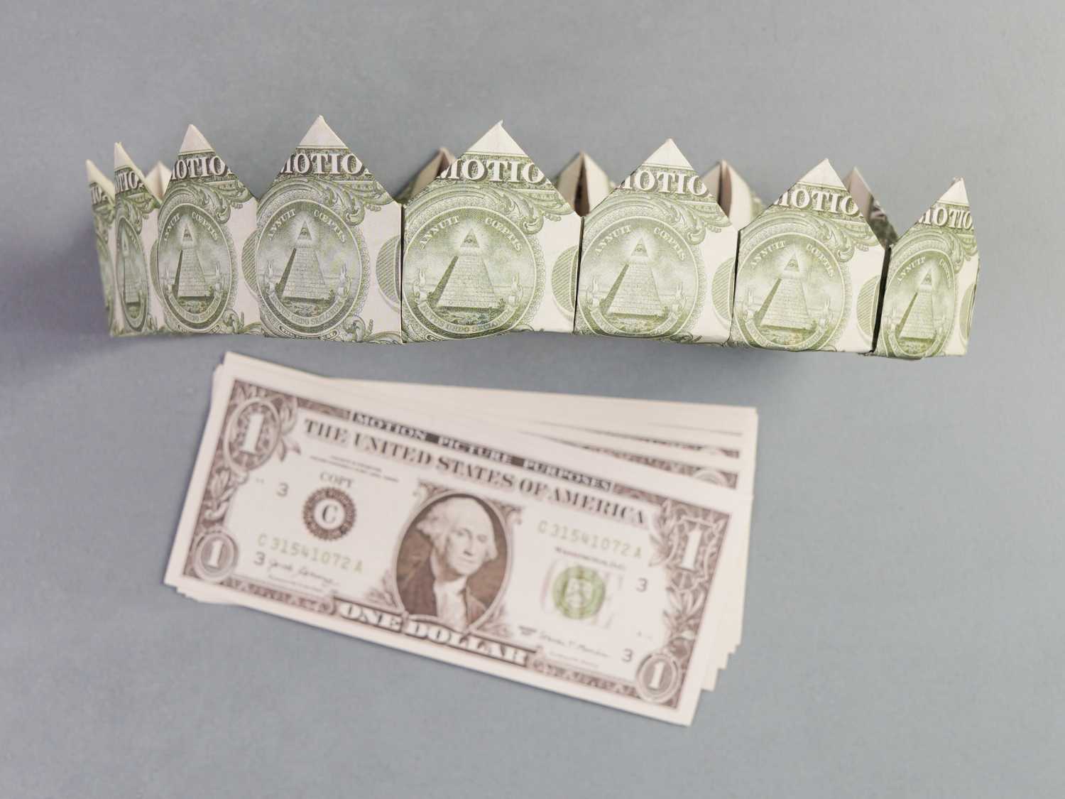 dollar bill origami crown | origamiok