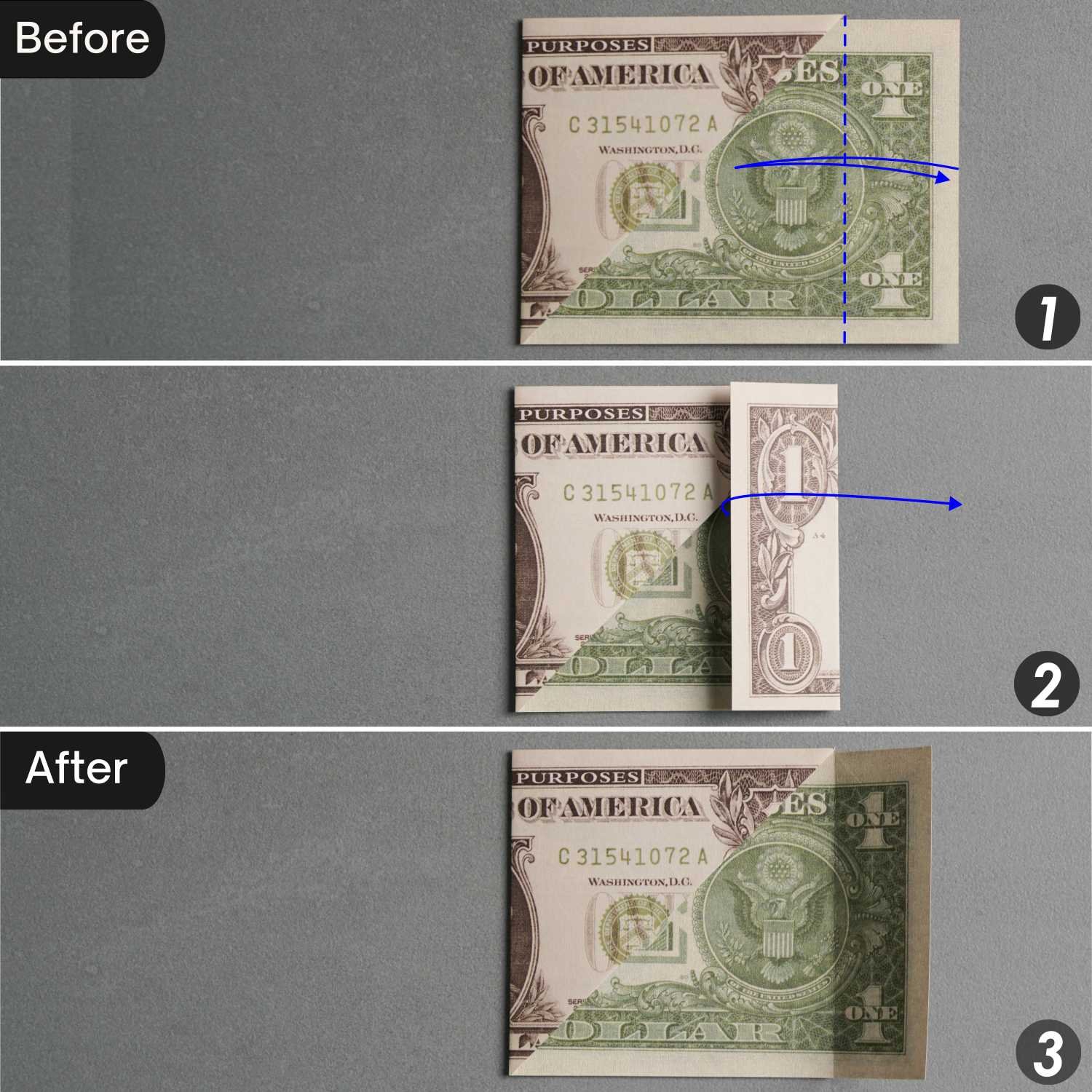 dollar bill origami dog | origamiok