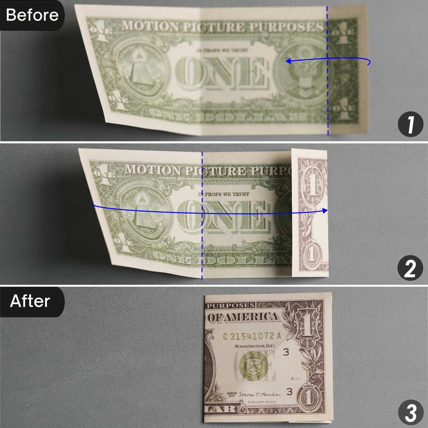 dollar bill origami dog | origamiok