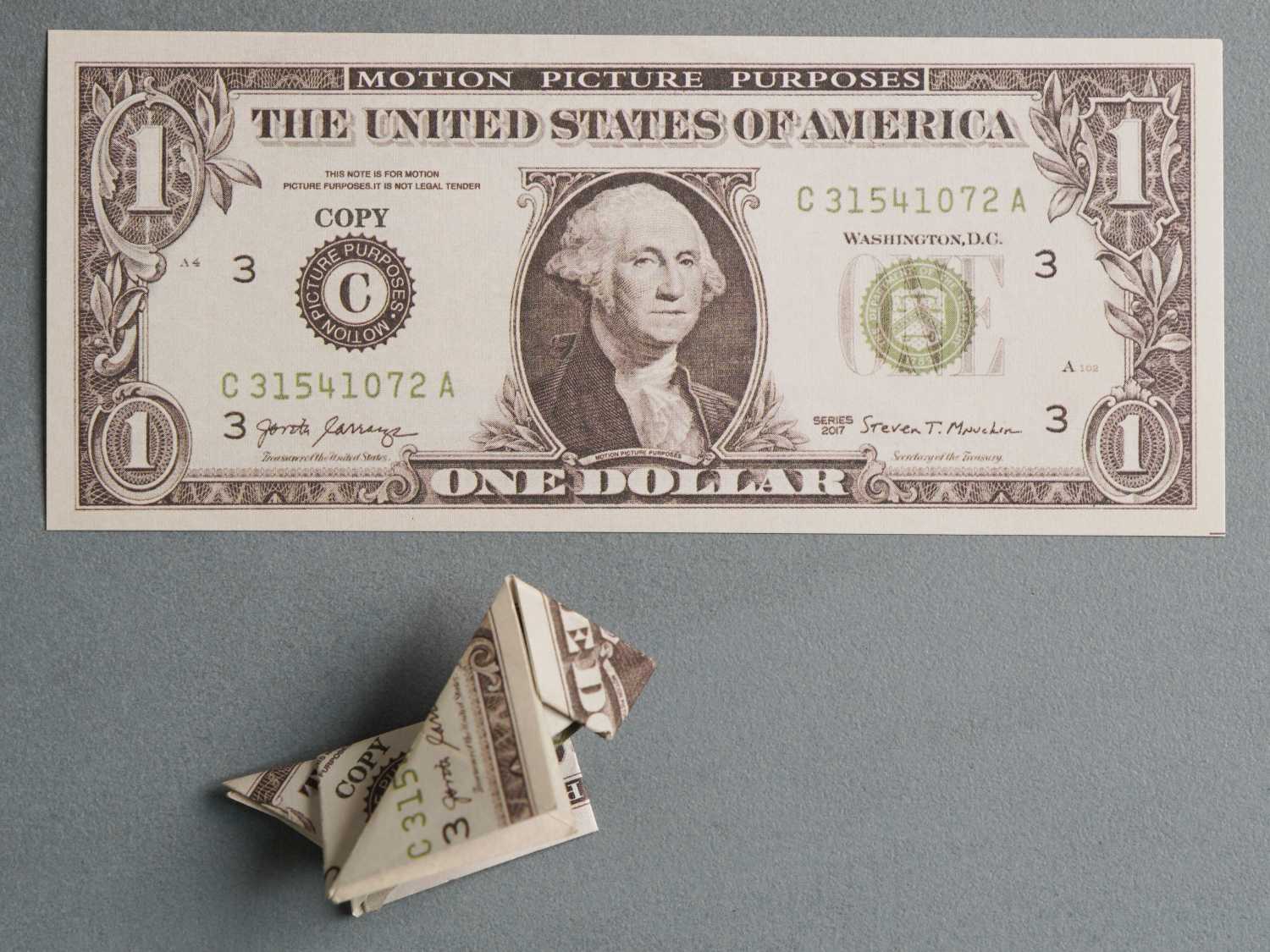 dollar bill origami dog | origamiok