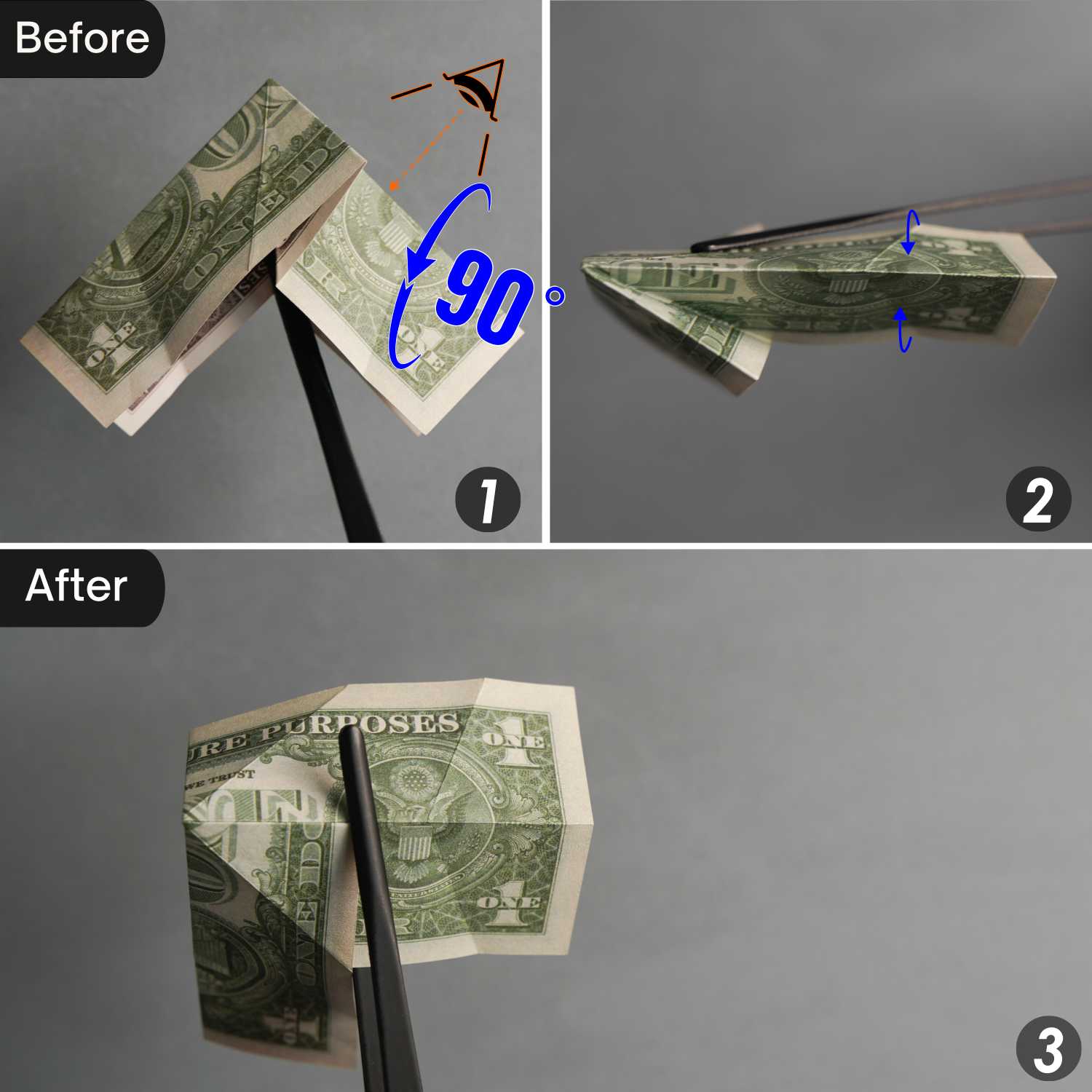 dollar bill origami dragon | origamiok