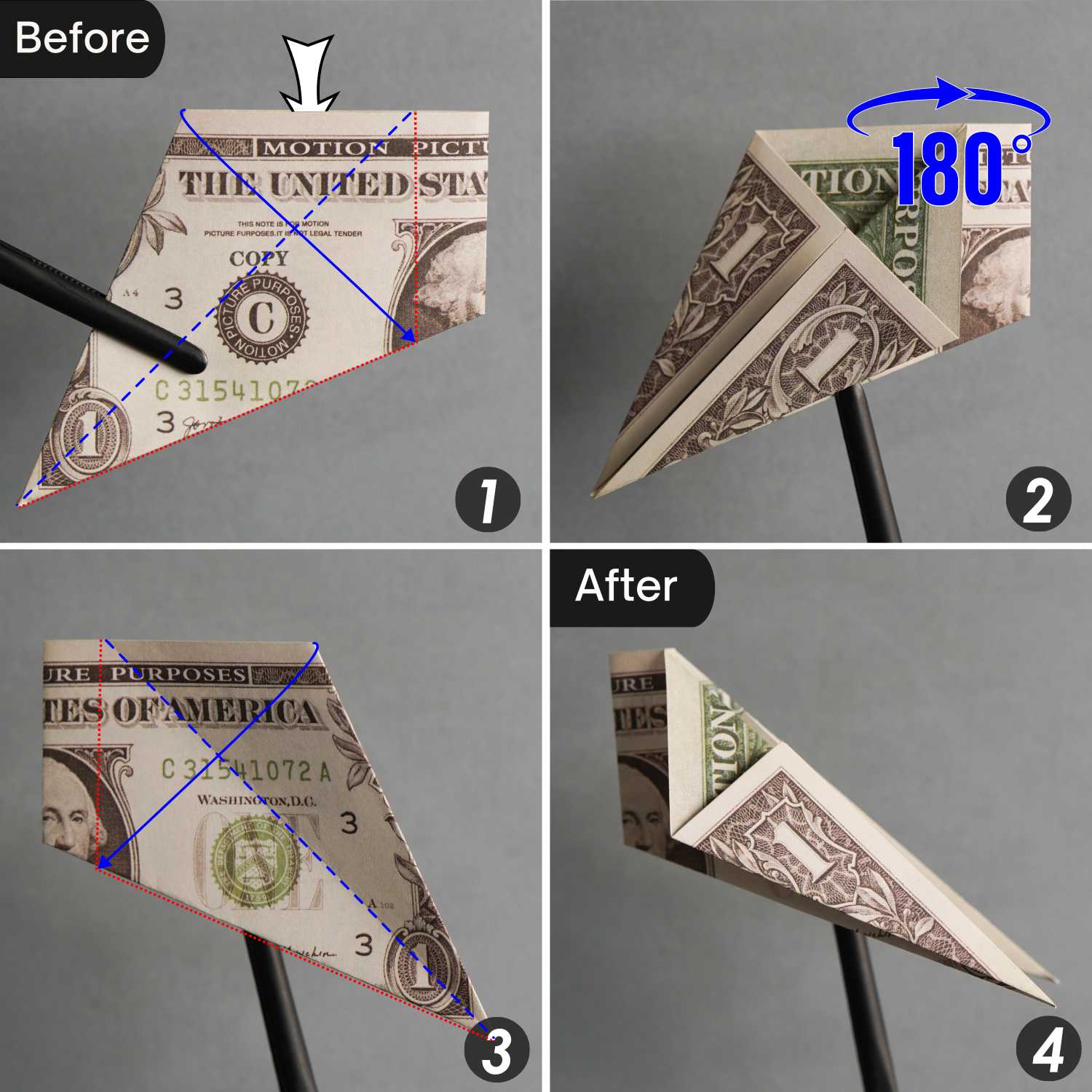 dollar bill origami dragon | origamiok