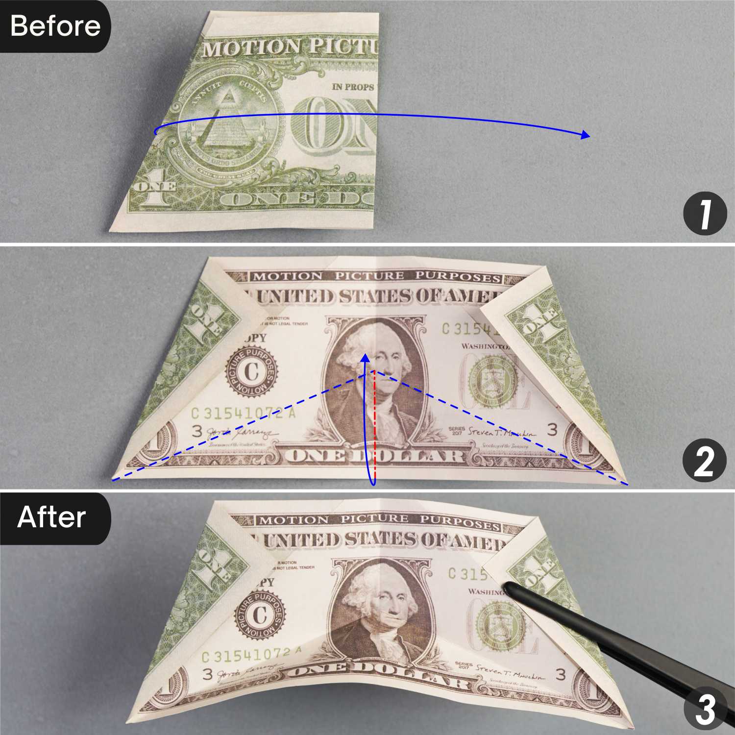 dollar bill origami dragon | origamiok