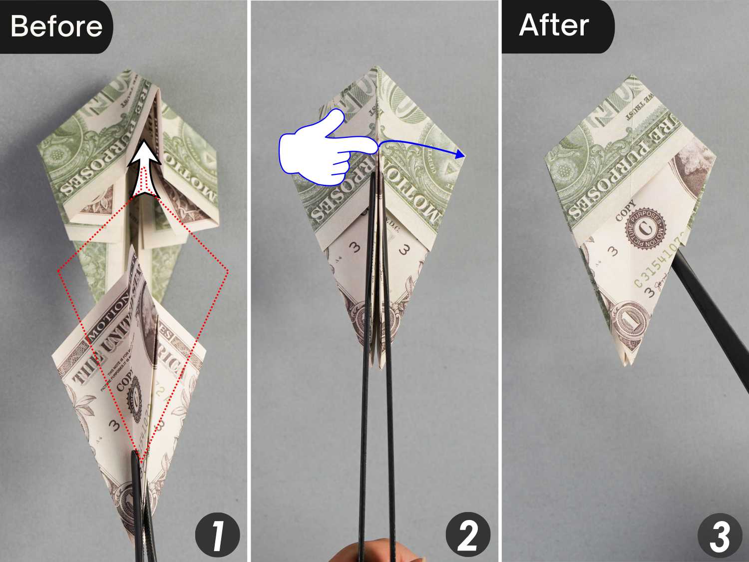 dollar bill origami dragon | origamiok