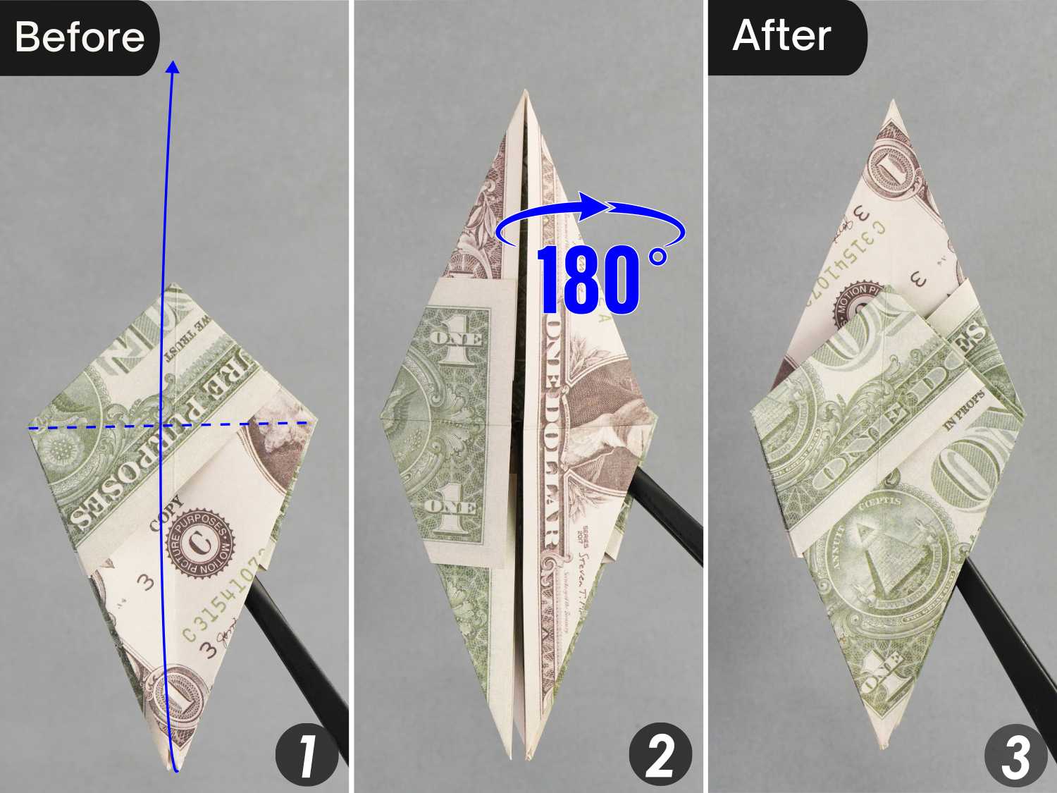 dollar bill origami dragon | origamiok