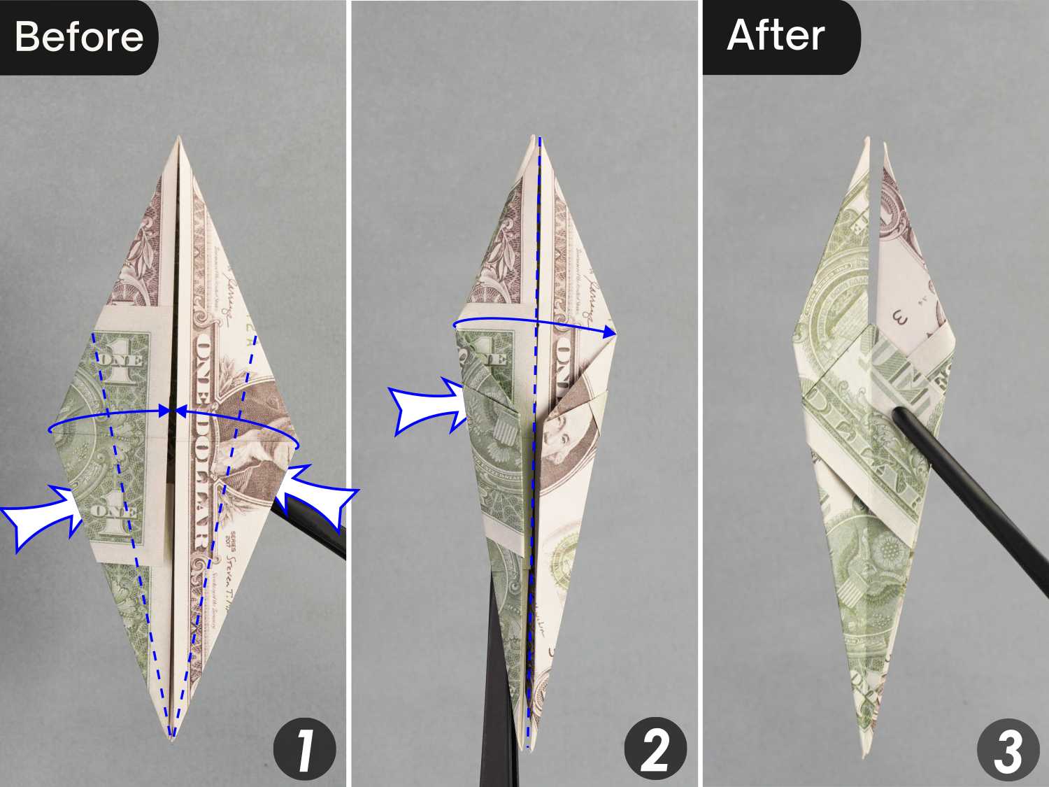 dollar bill origami dragon | origamiok