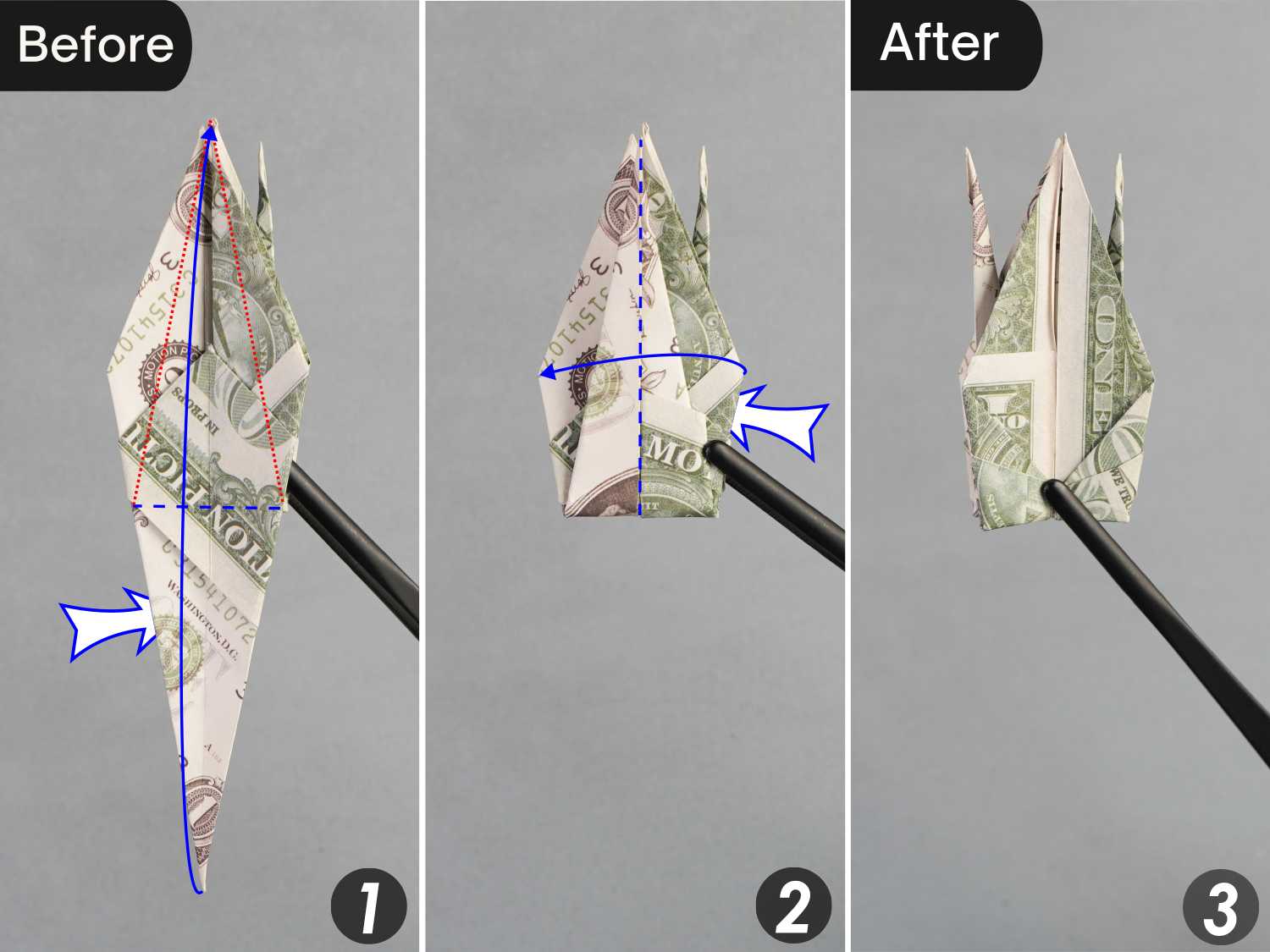dollar bill origami dragon | origamiok