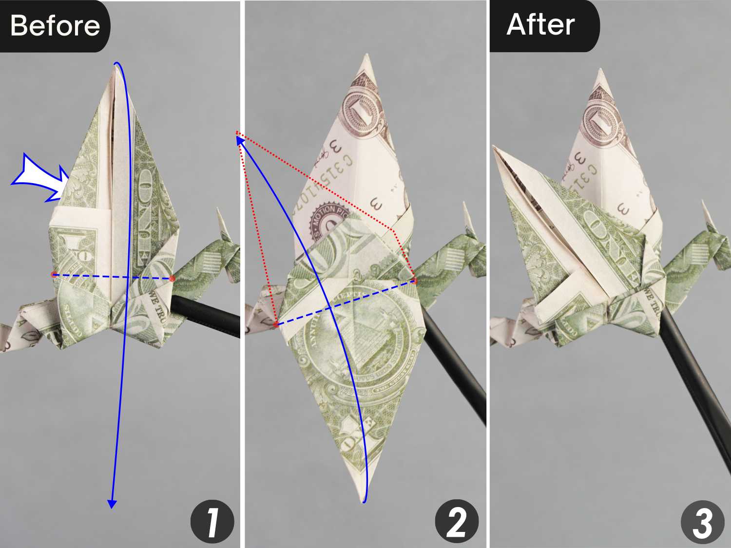 dollar bill origami dragon | origamiok