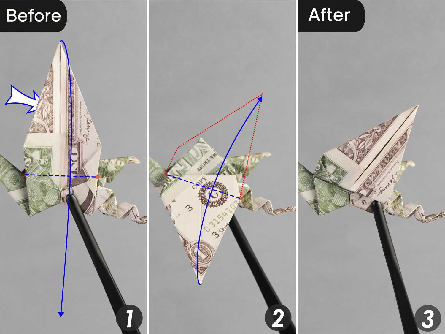 dollar bill origami dragon | origamiok
