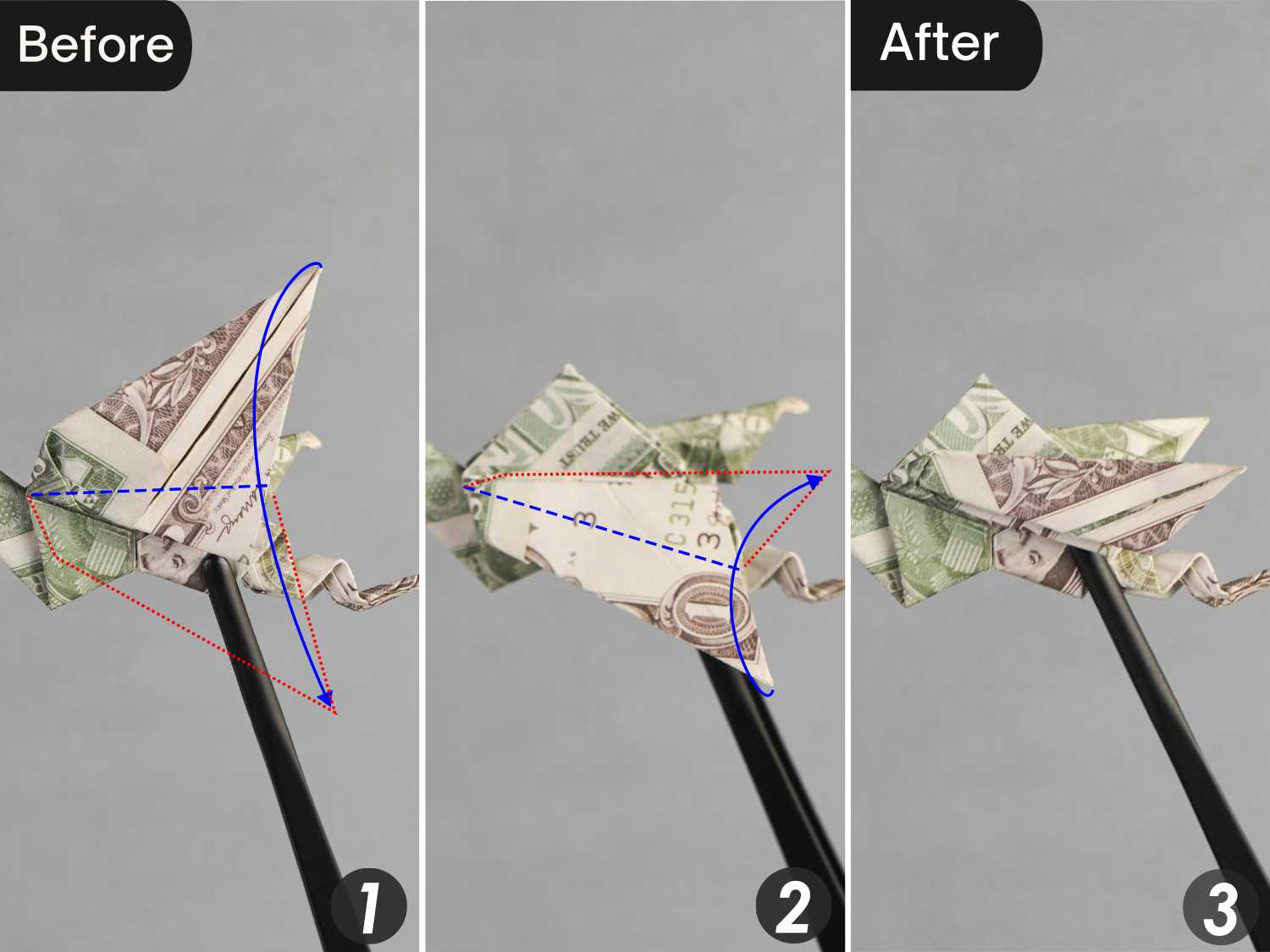 dollar bill origami dragon | origamiok