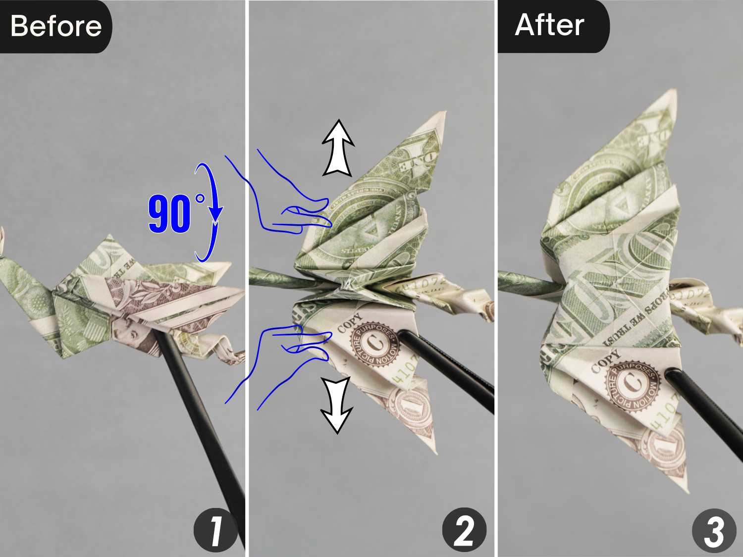 dollar bill origami dragon | origamiok