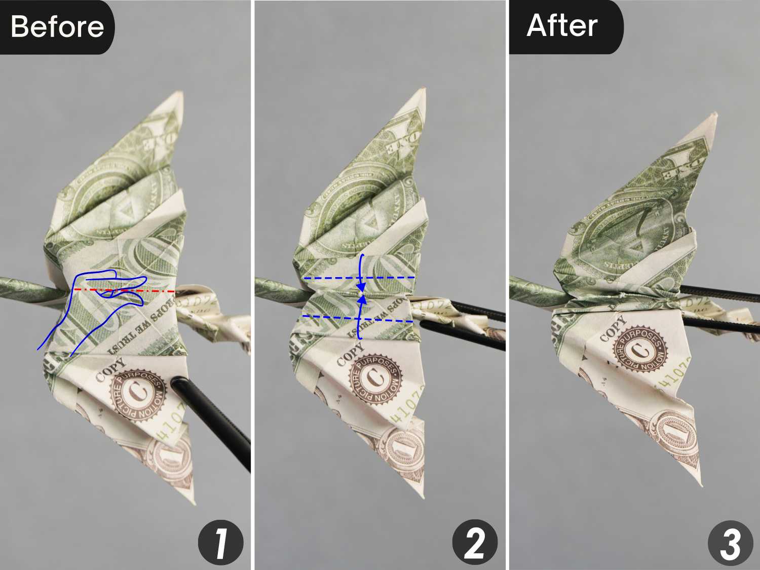 dollar bill origami dragon | origamiok