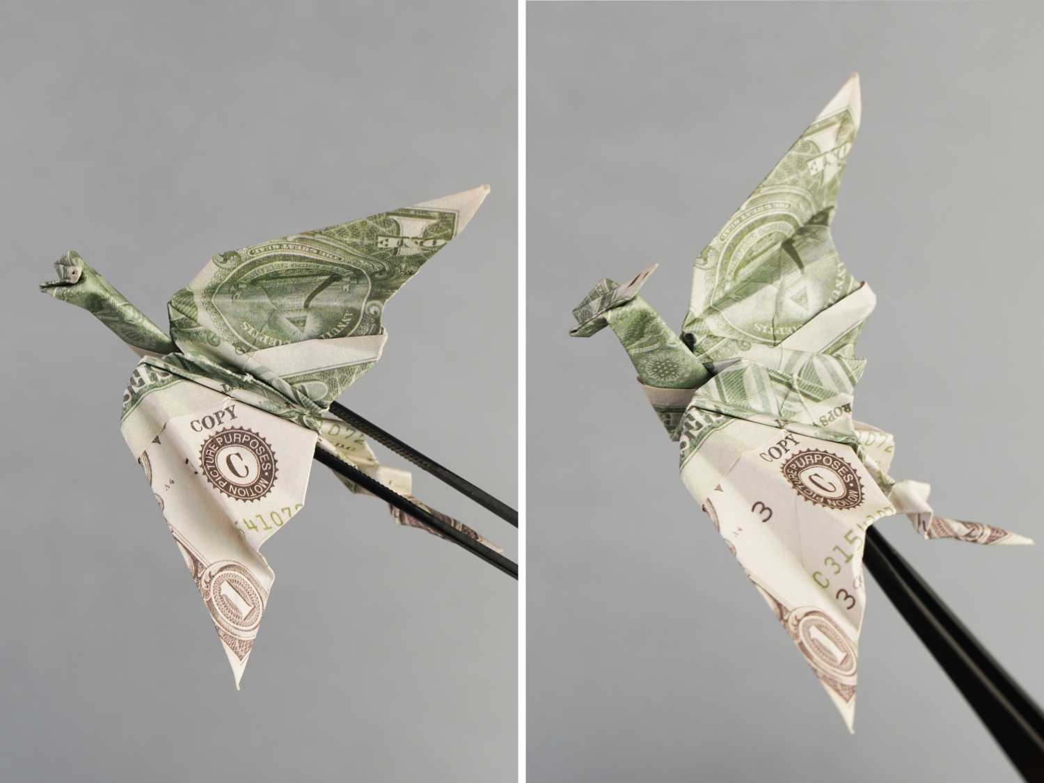 dollar bill origami dragon | origamiok