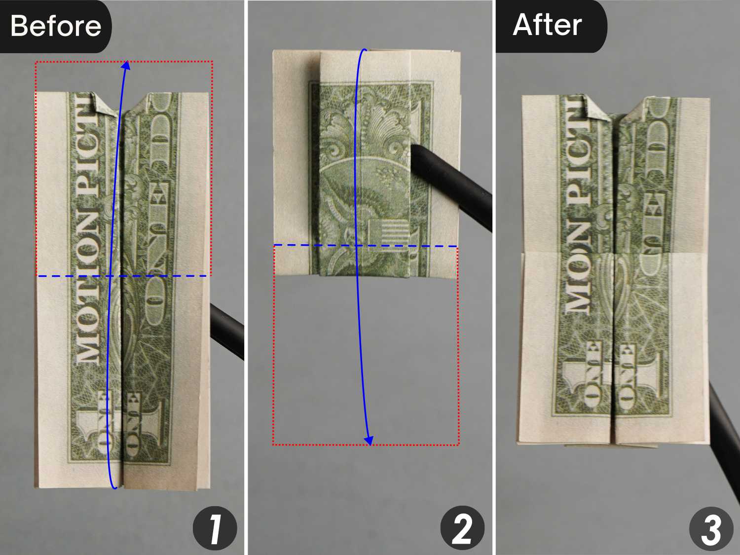 dollar bill origami dress | origamiok