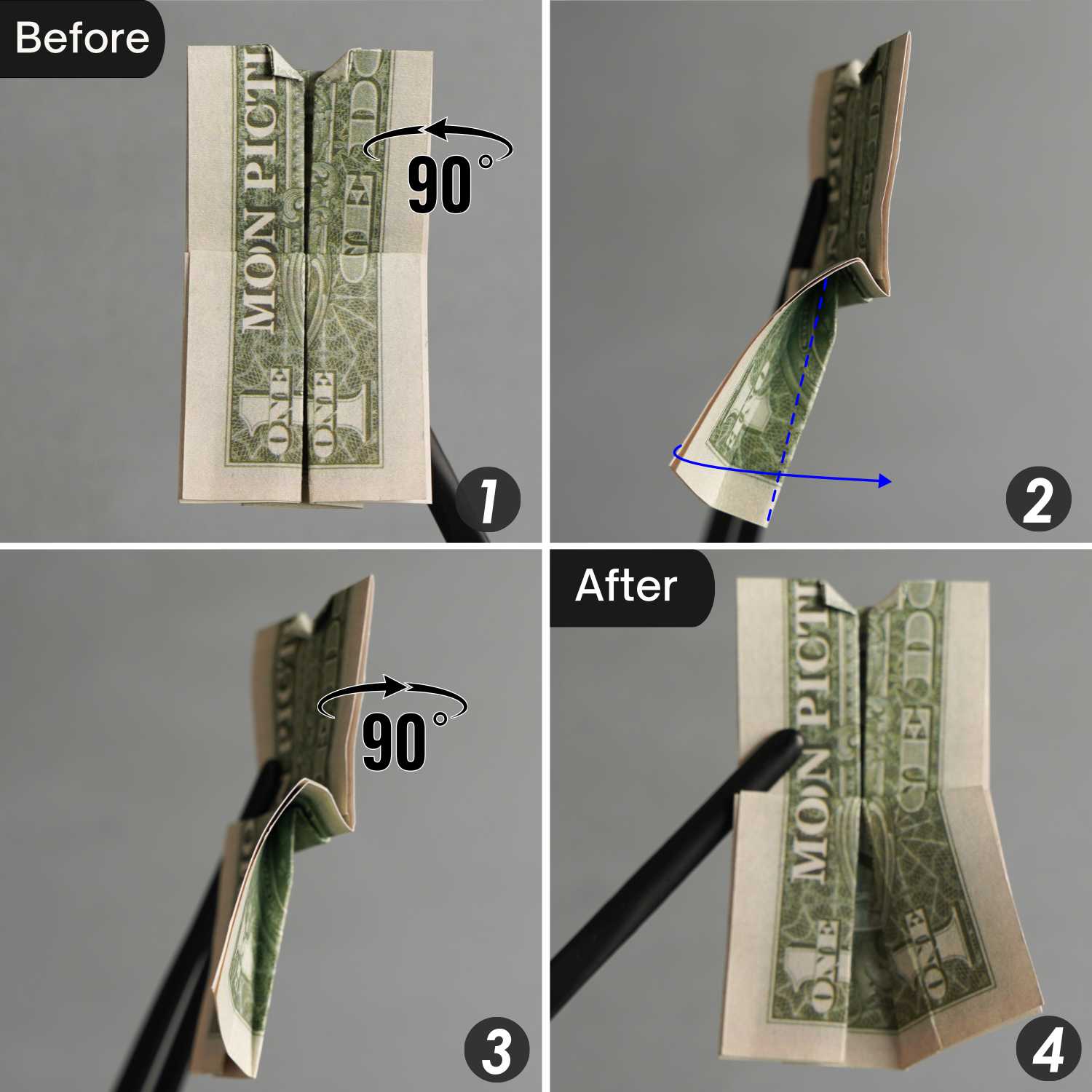 dollar bill origami dress | origamiok