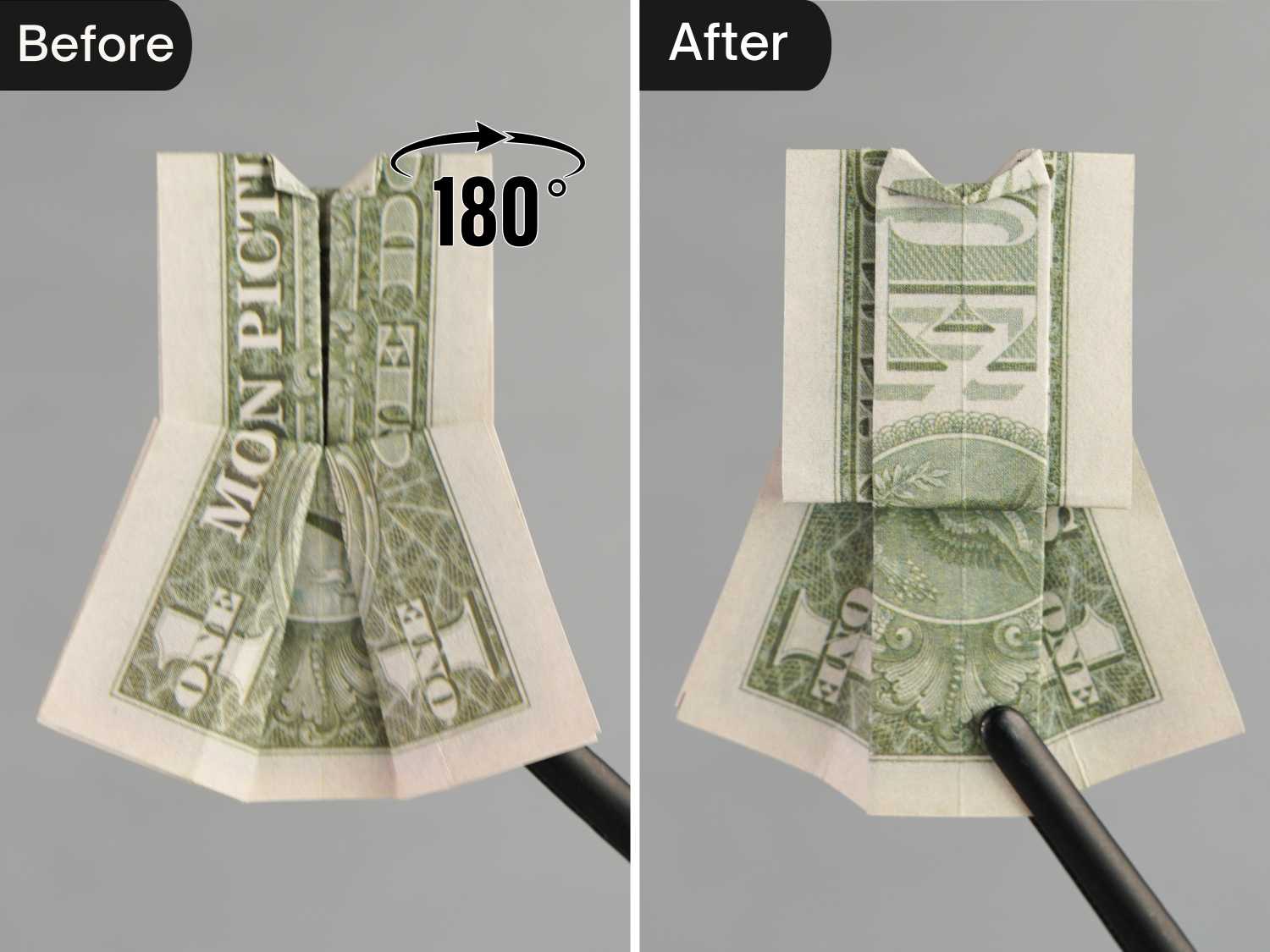 dollar bill origami dress | origamiok