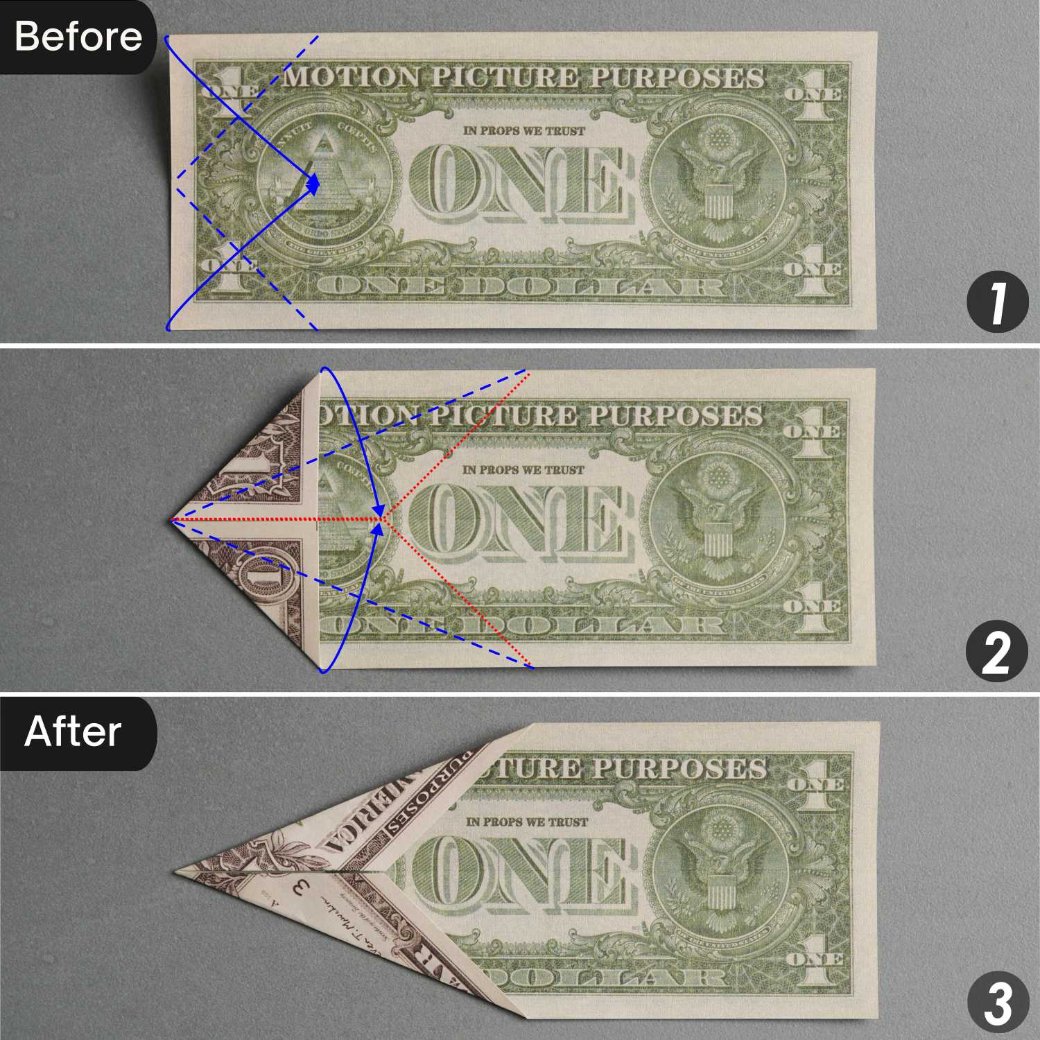 dollar bill origami elephant | origamiok