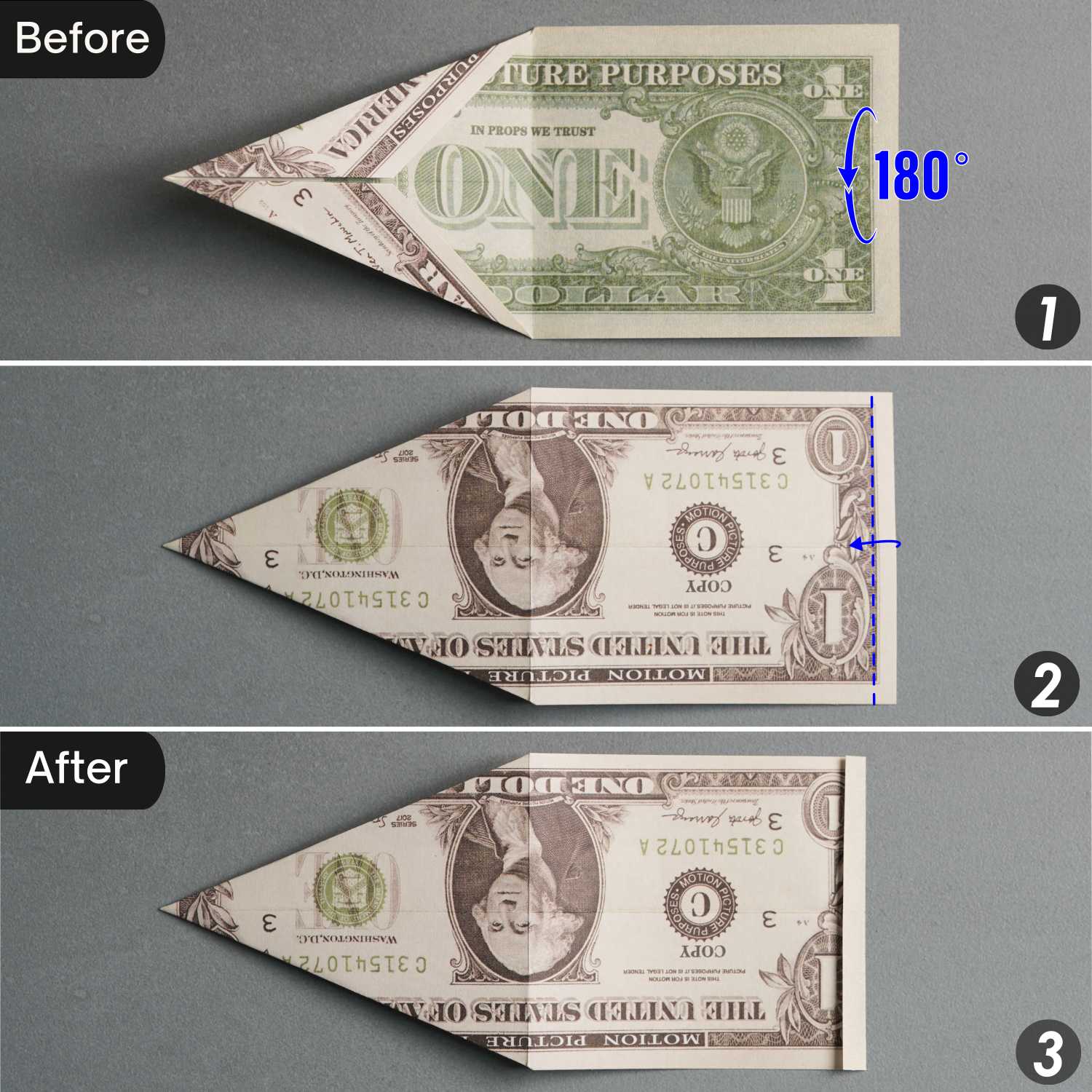 dollar bill origami elephant | origamiok