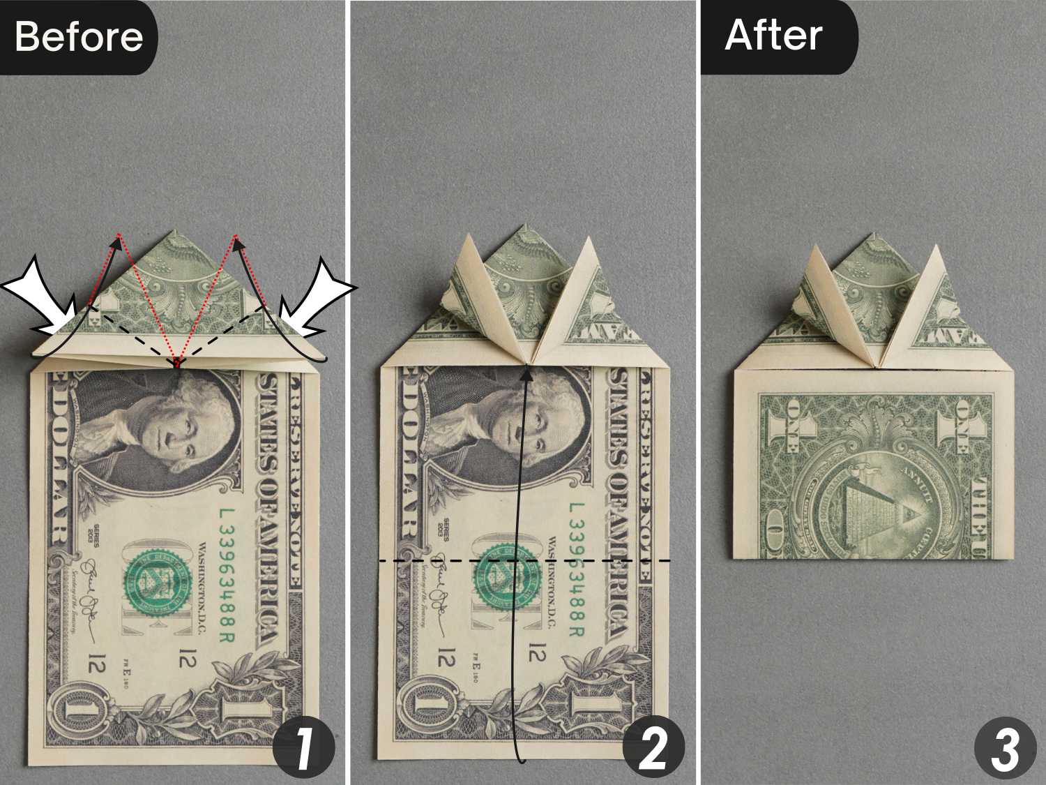 dollar bill origami frog | origamiok