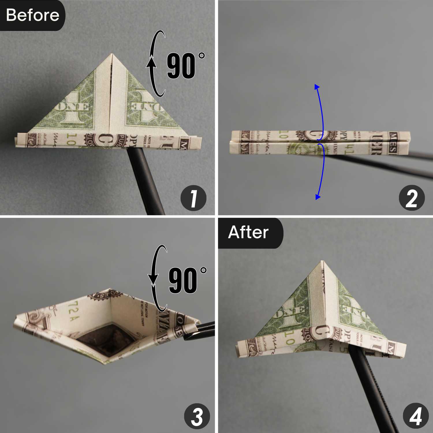dollar bill origami hat | origamiok