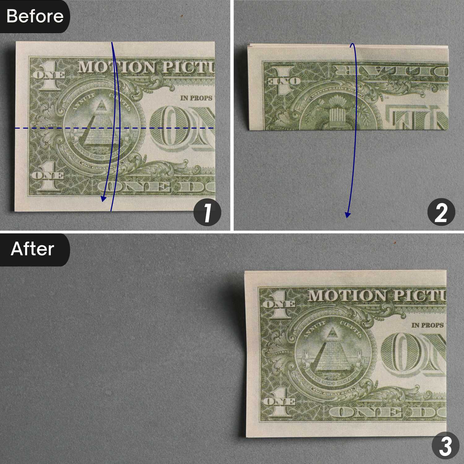 dollar bill origami pyramid | origamiok