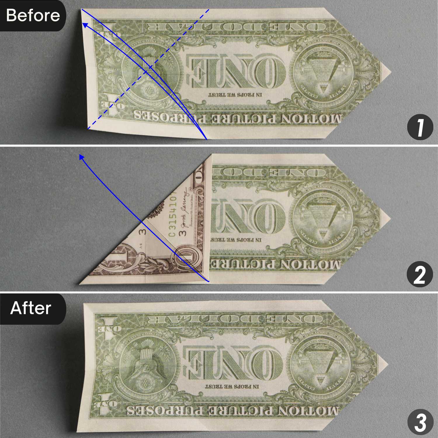 dollar bill origami rabbit | origamiok