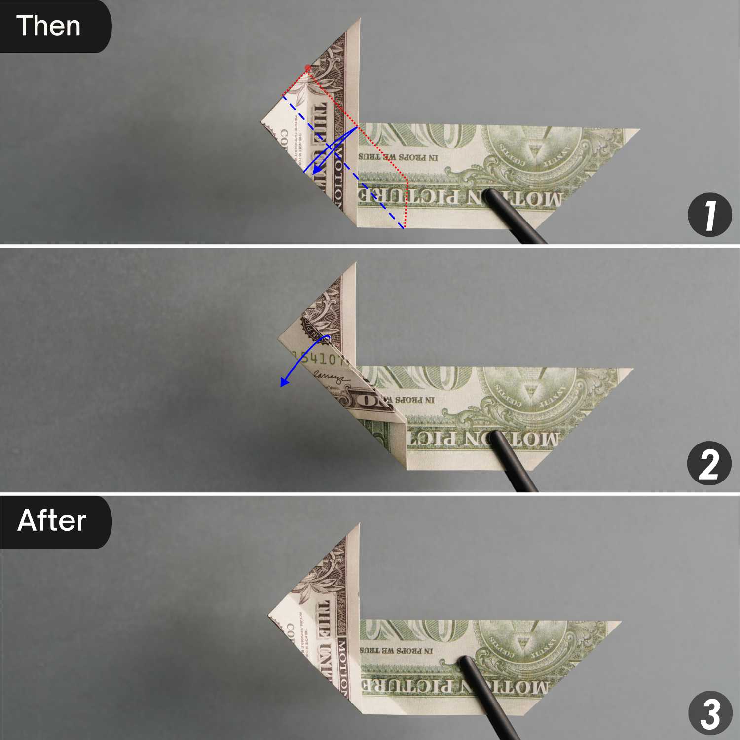 dollar bill origami rabbit | origamiok