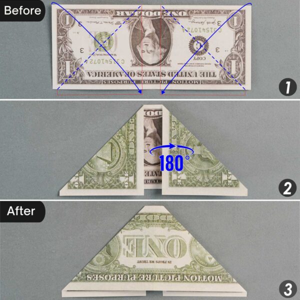 Easy Dollar Bill Origami Flower Instructions - OrigamiOK