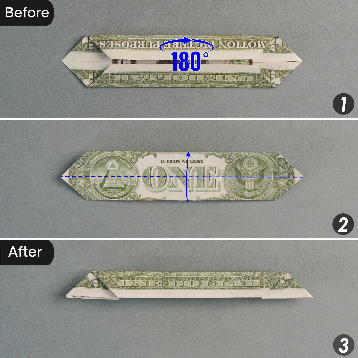 dollar bill origami rose flower | origamiok