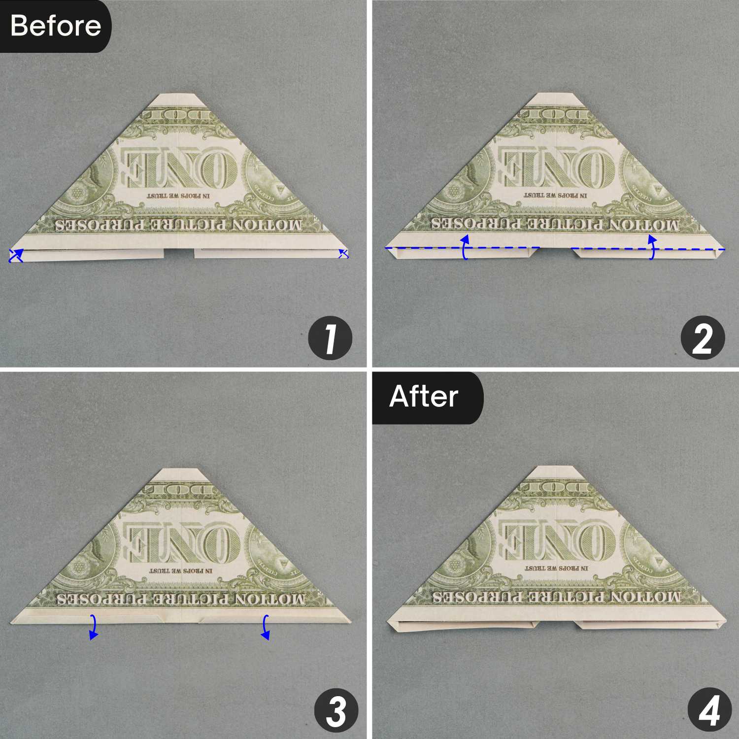 dollar bill origami rose flower | origamiok