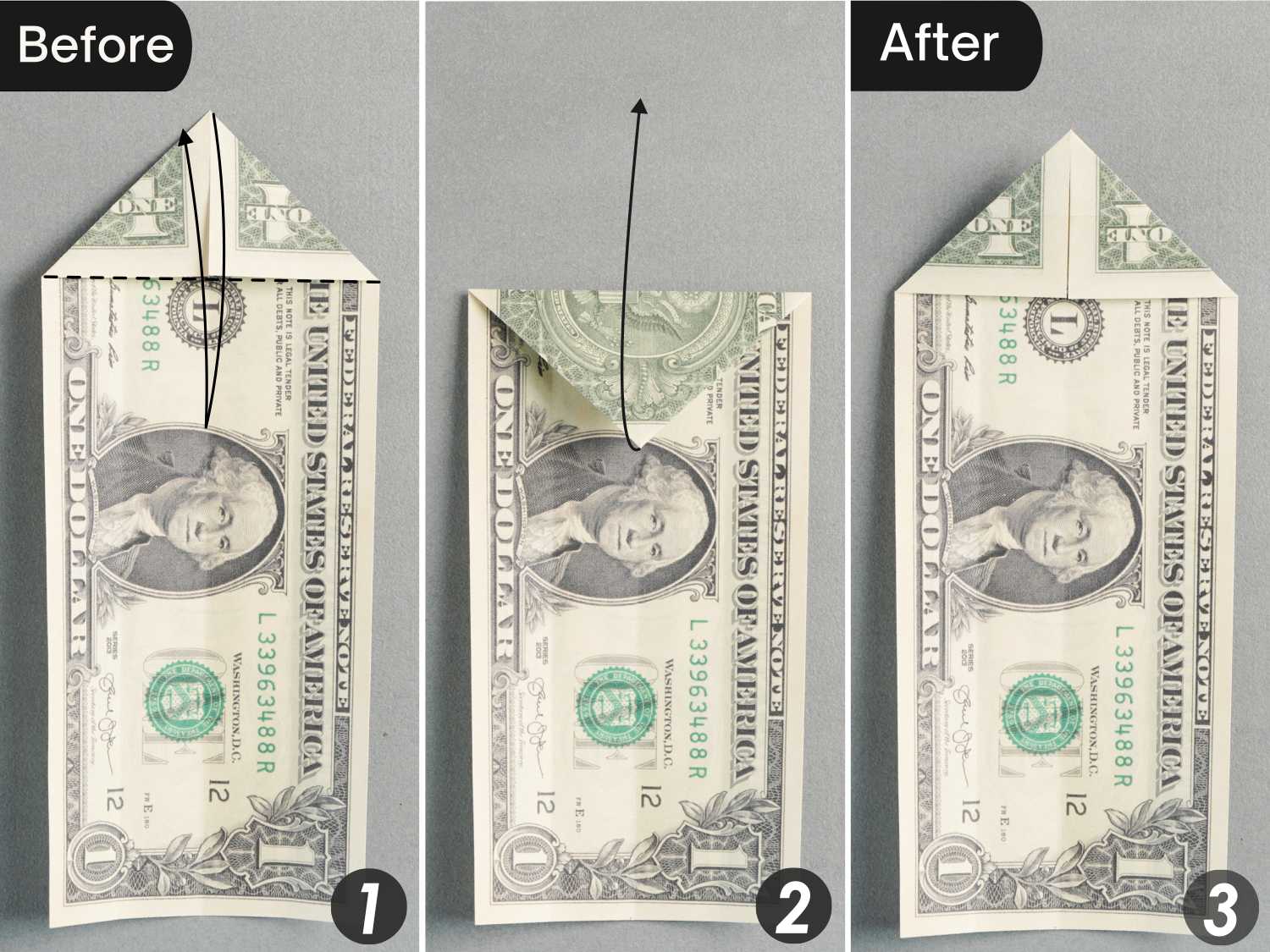 dollar bill origami shirt | origamiok