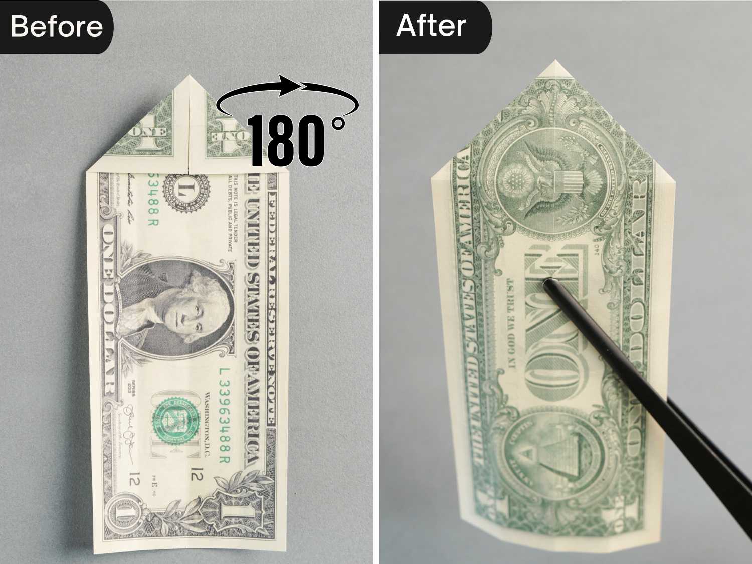dollar bill origami shirt | origamiok