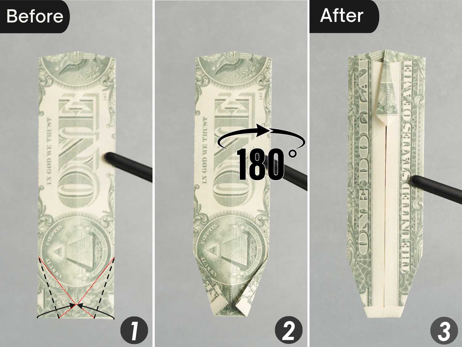 dollar bill origami shirt | origamiok
