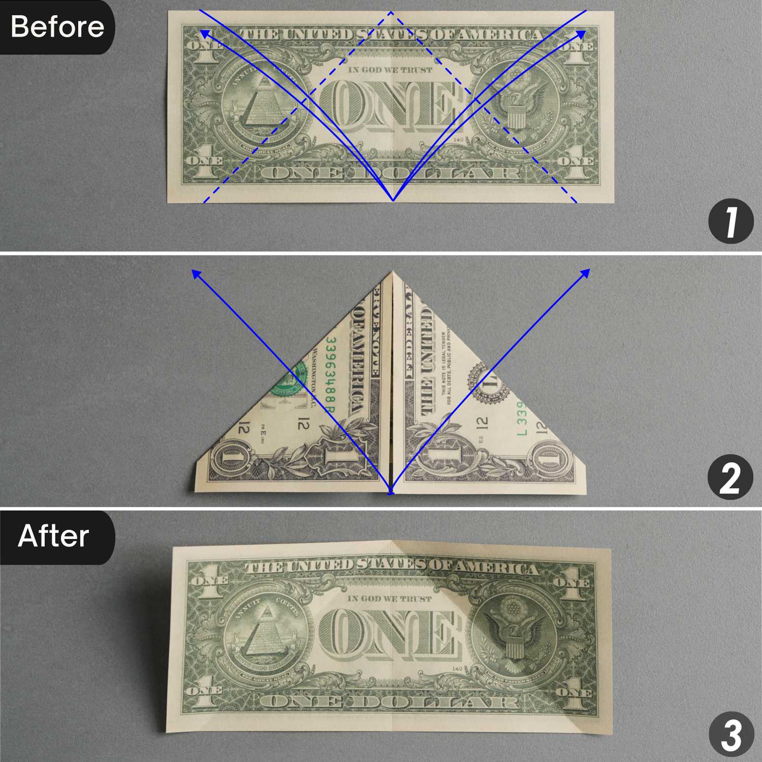 dollar bill origami turtle | origamiok