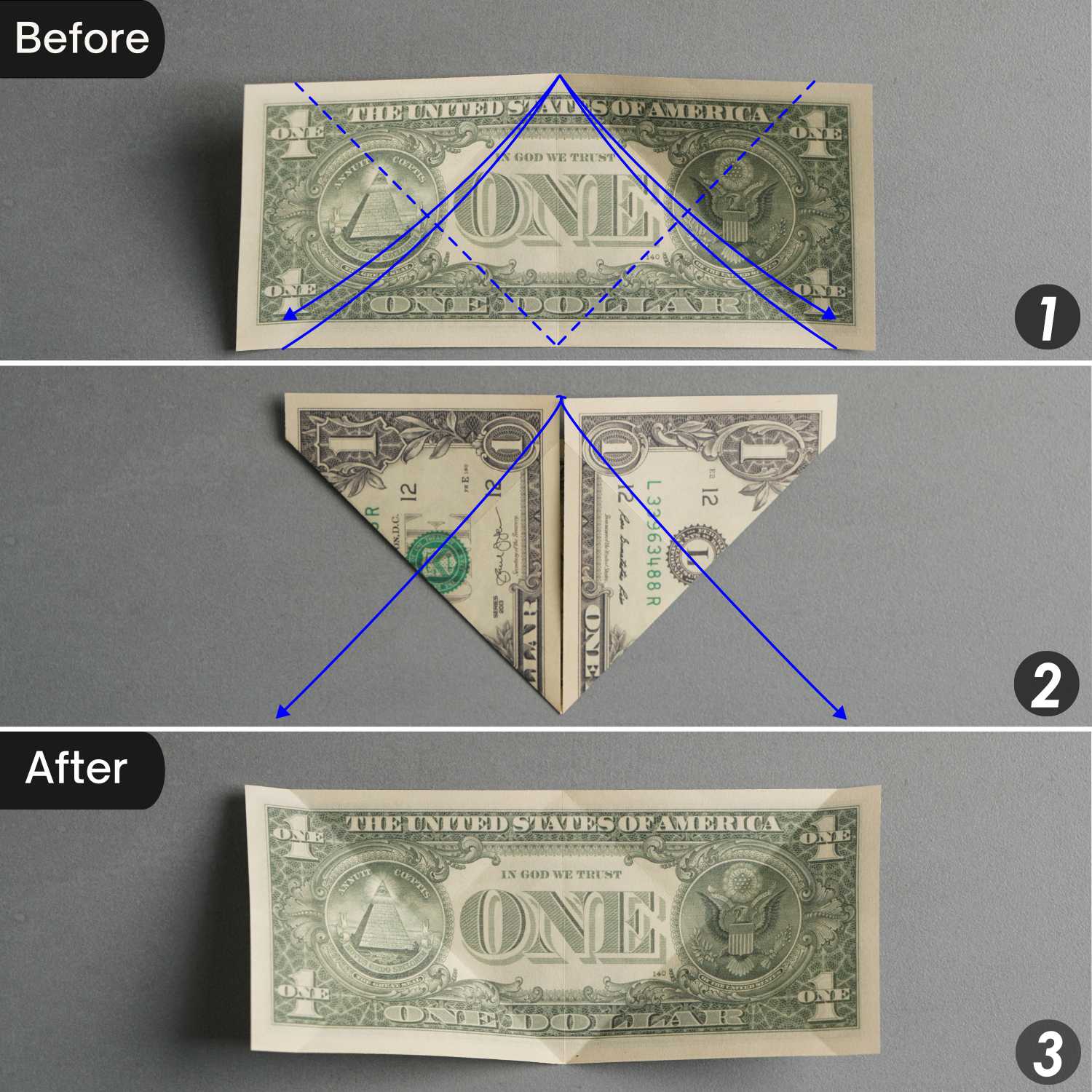 dollar bill origami turtle | origamiok