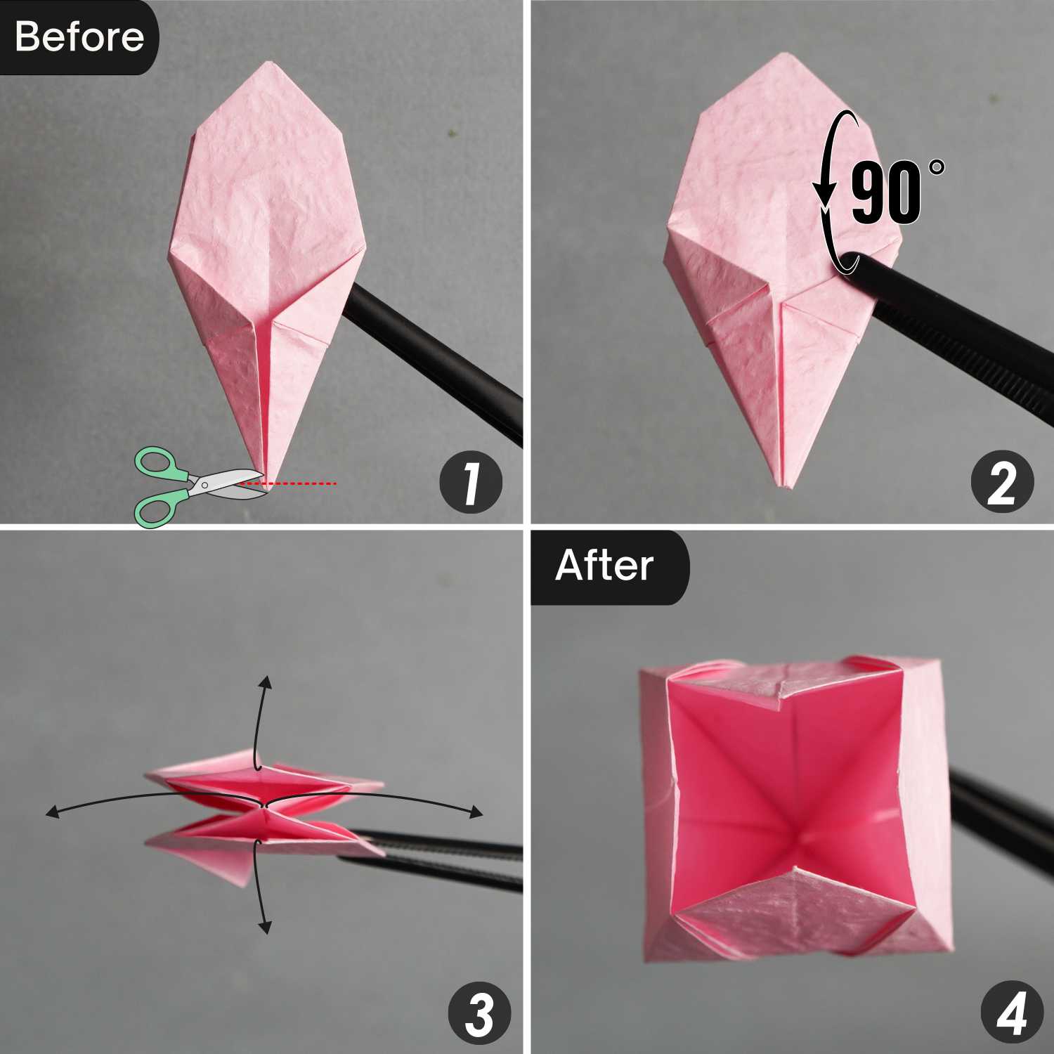 easy origami tulip | origamiok