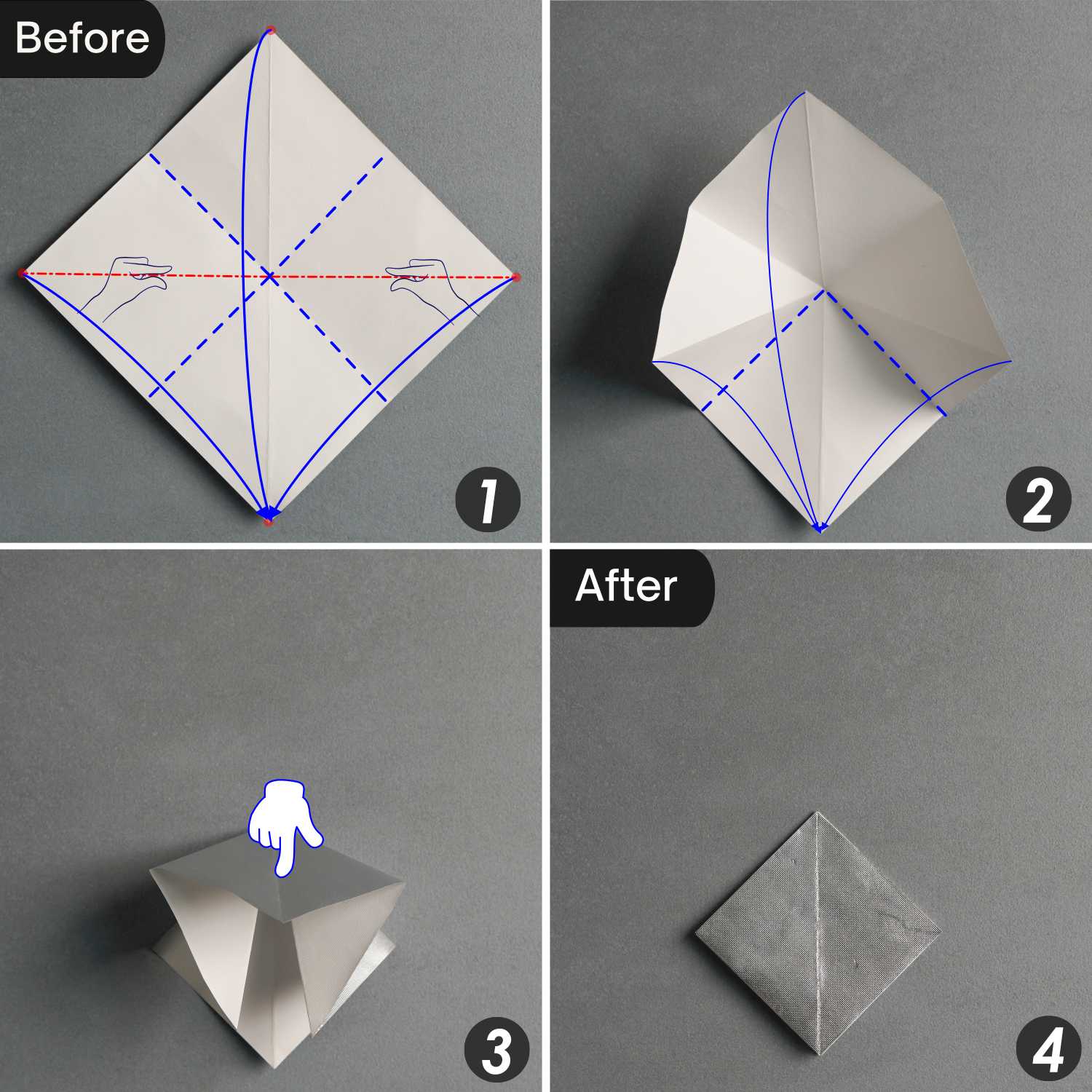 gum wrapper origami crane | origamiok