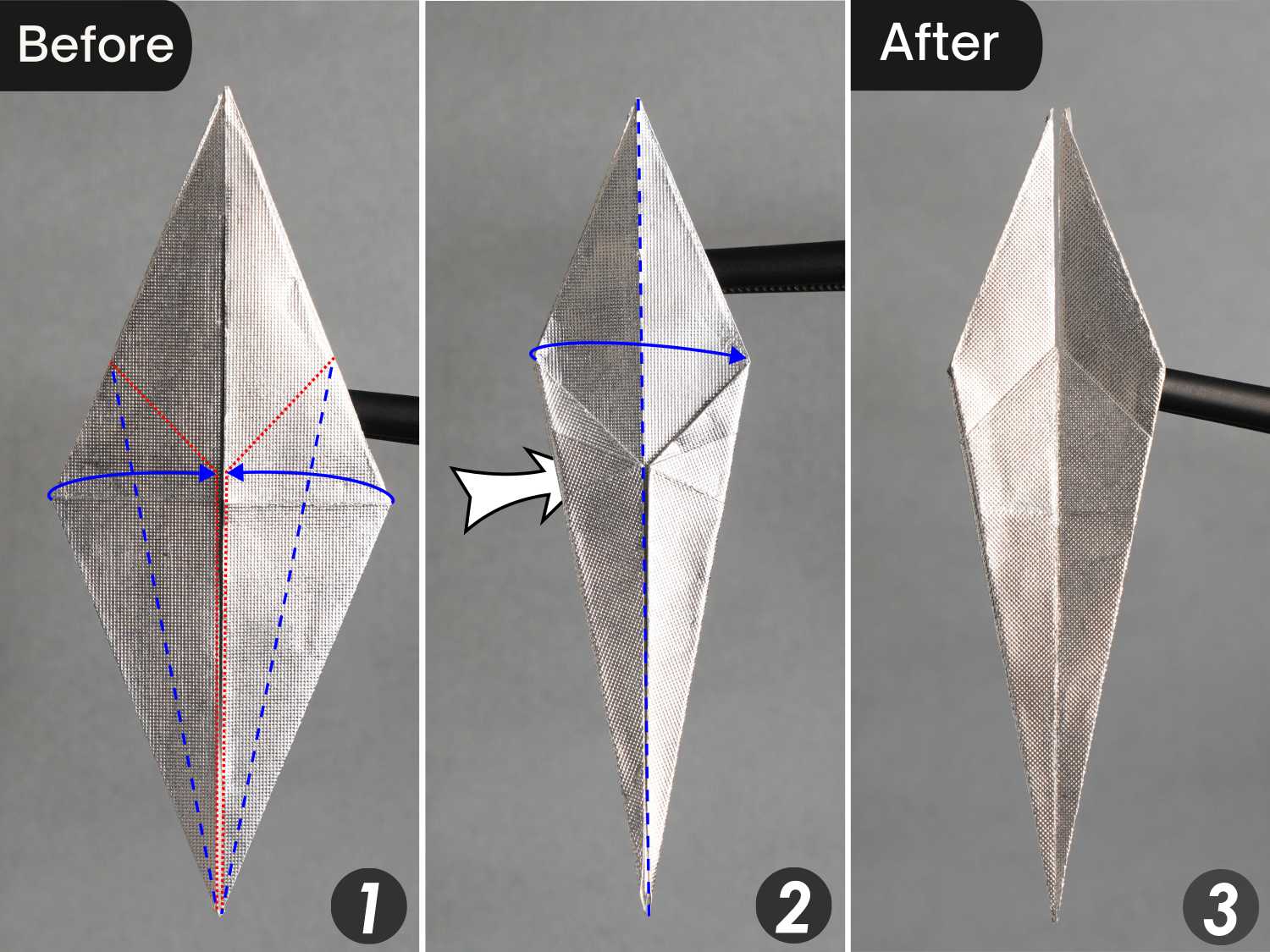 gum wrapper origami crane | origamiok