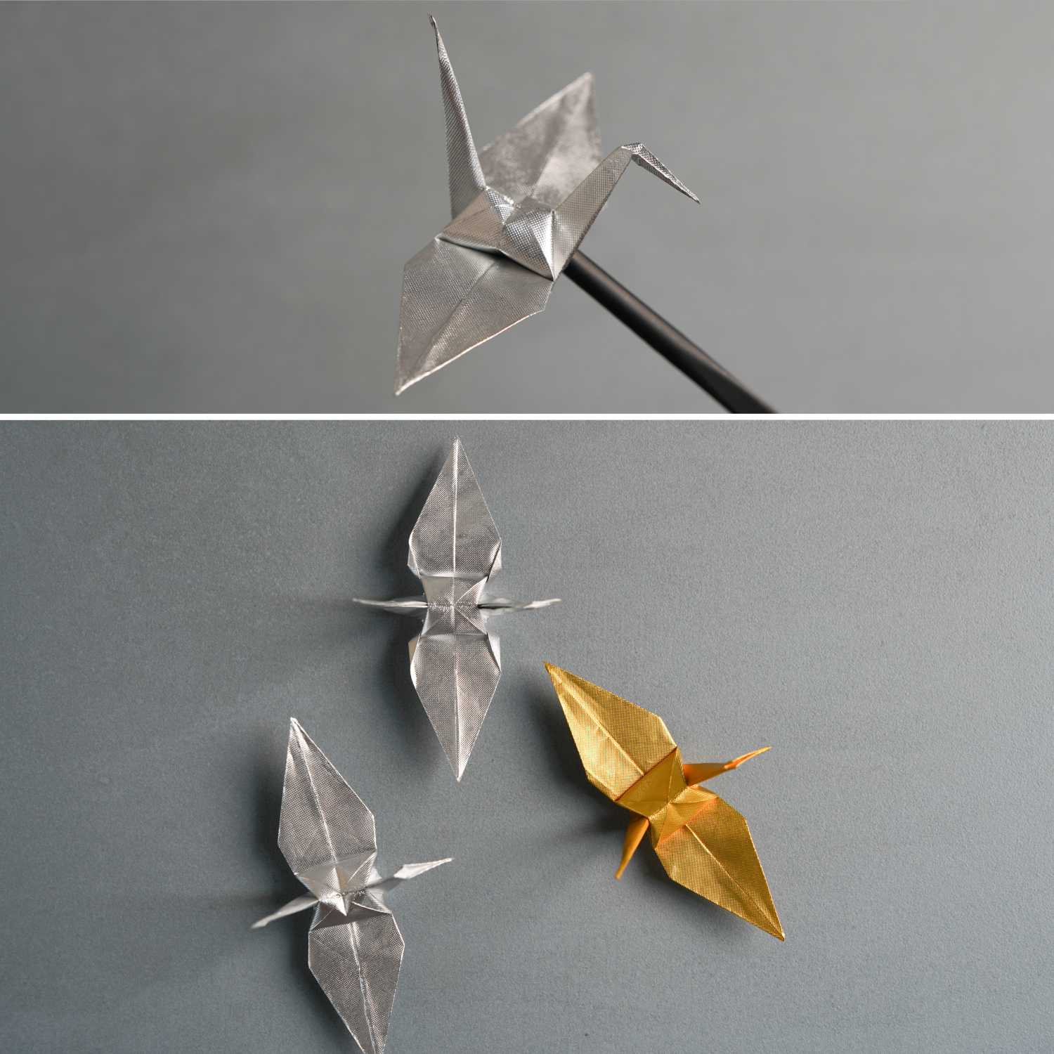 gum wrapper origami crane | origamiok