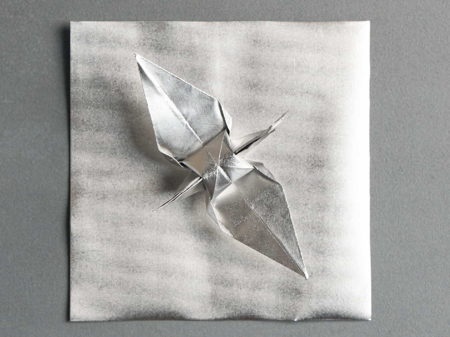gum wrapper origami crane | origamiok
