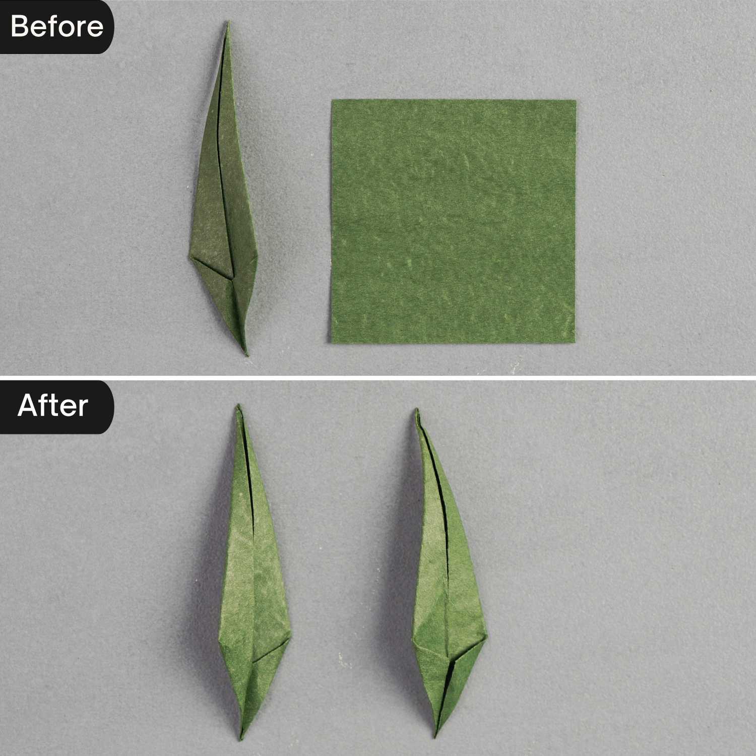 origami carnation leaves | origamiok