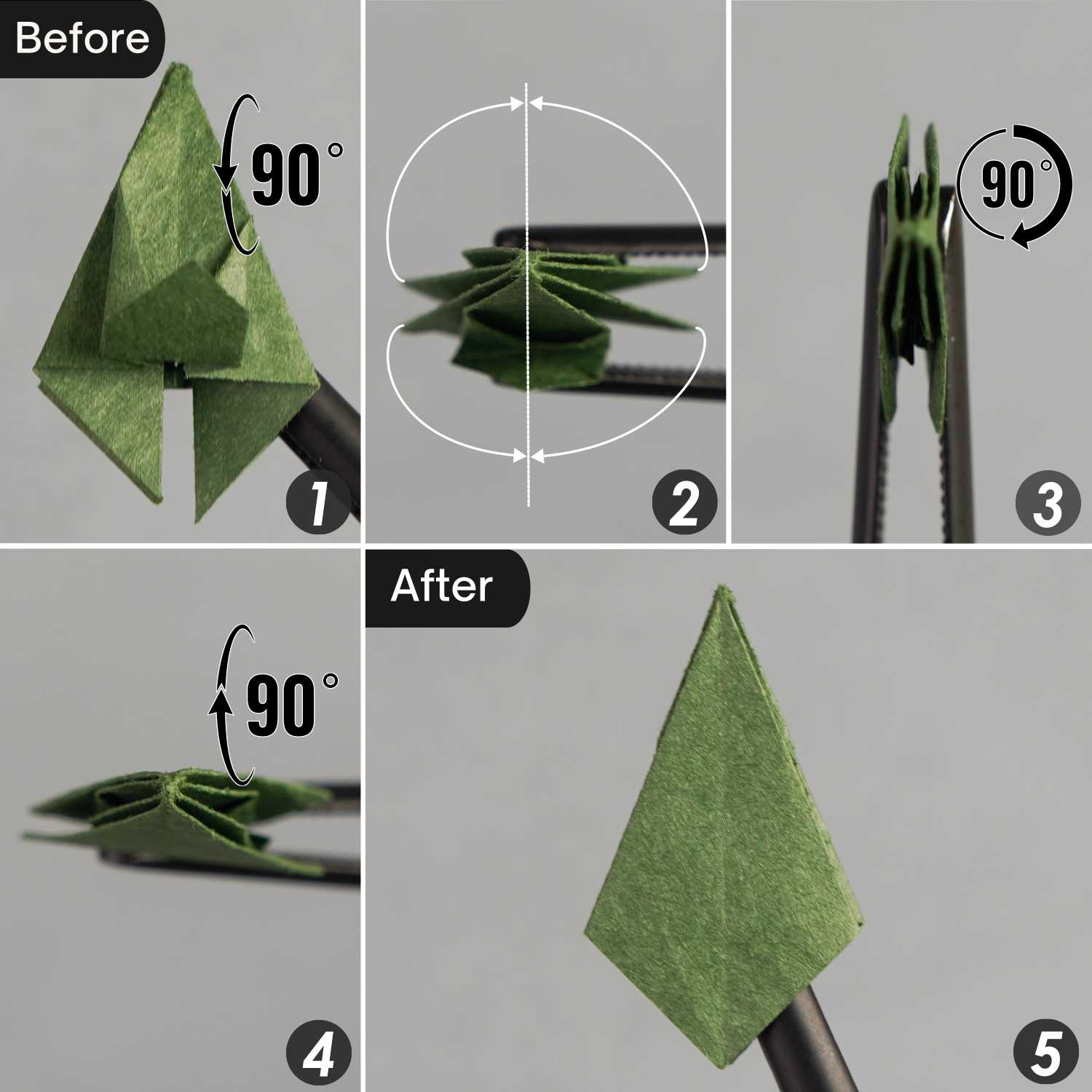 origami carnation pedicel | origamiok