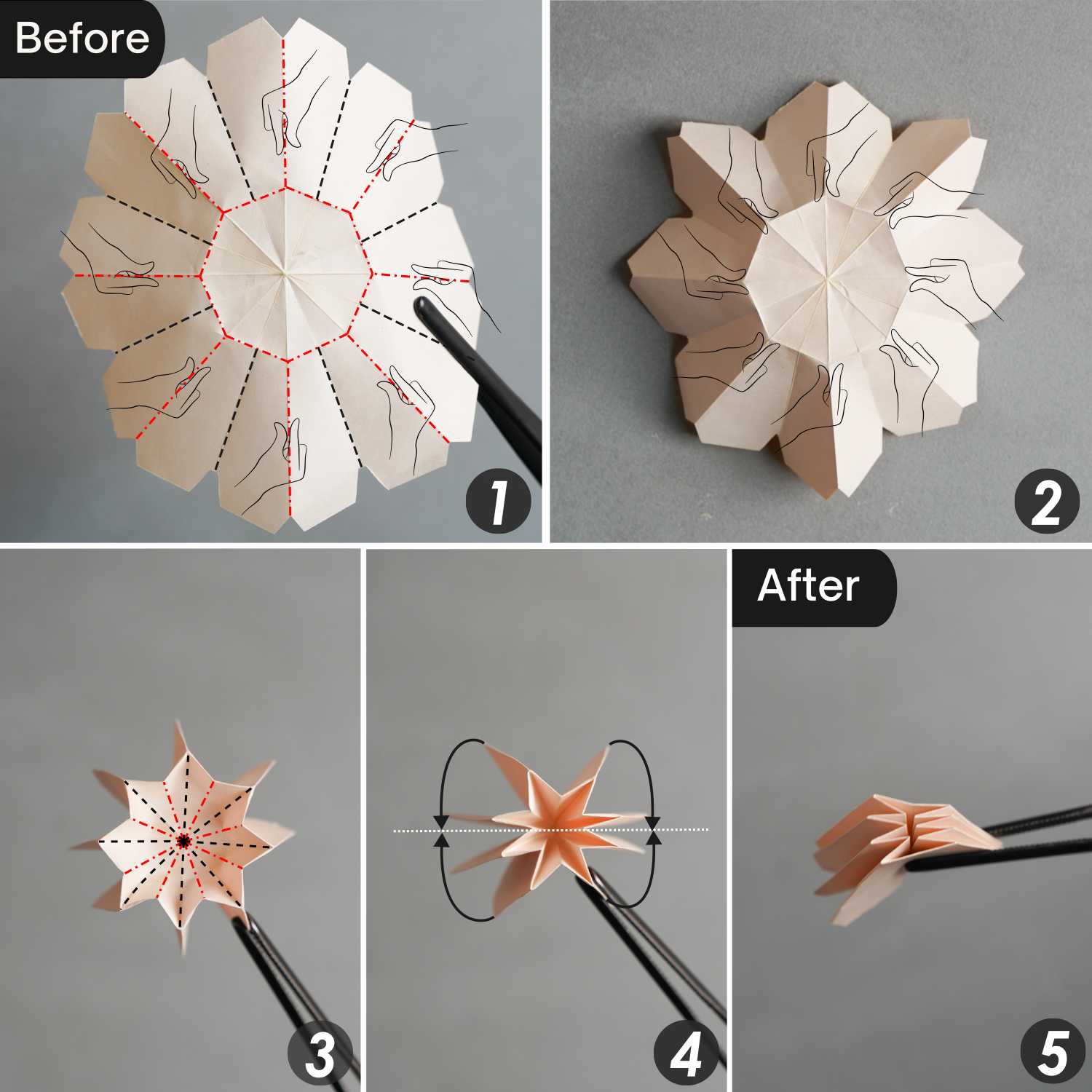 origami daisy | origamiok
