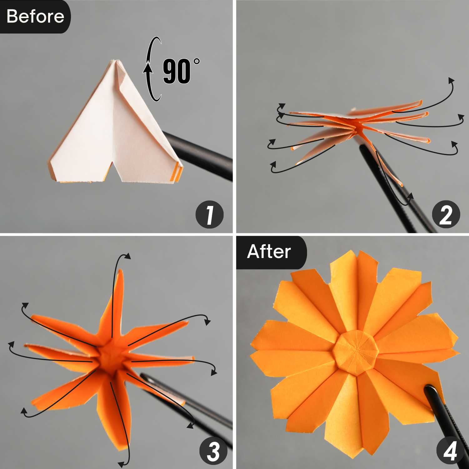 origami daisy | origamiok
