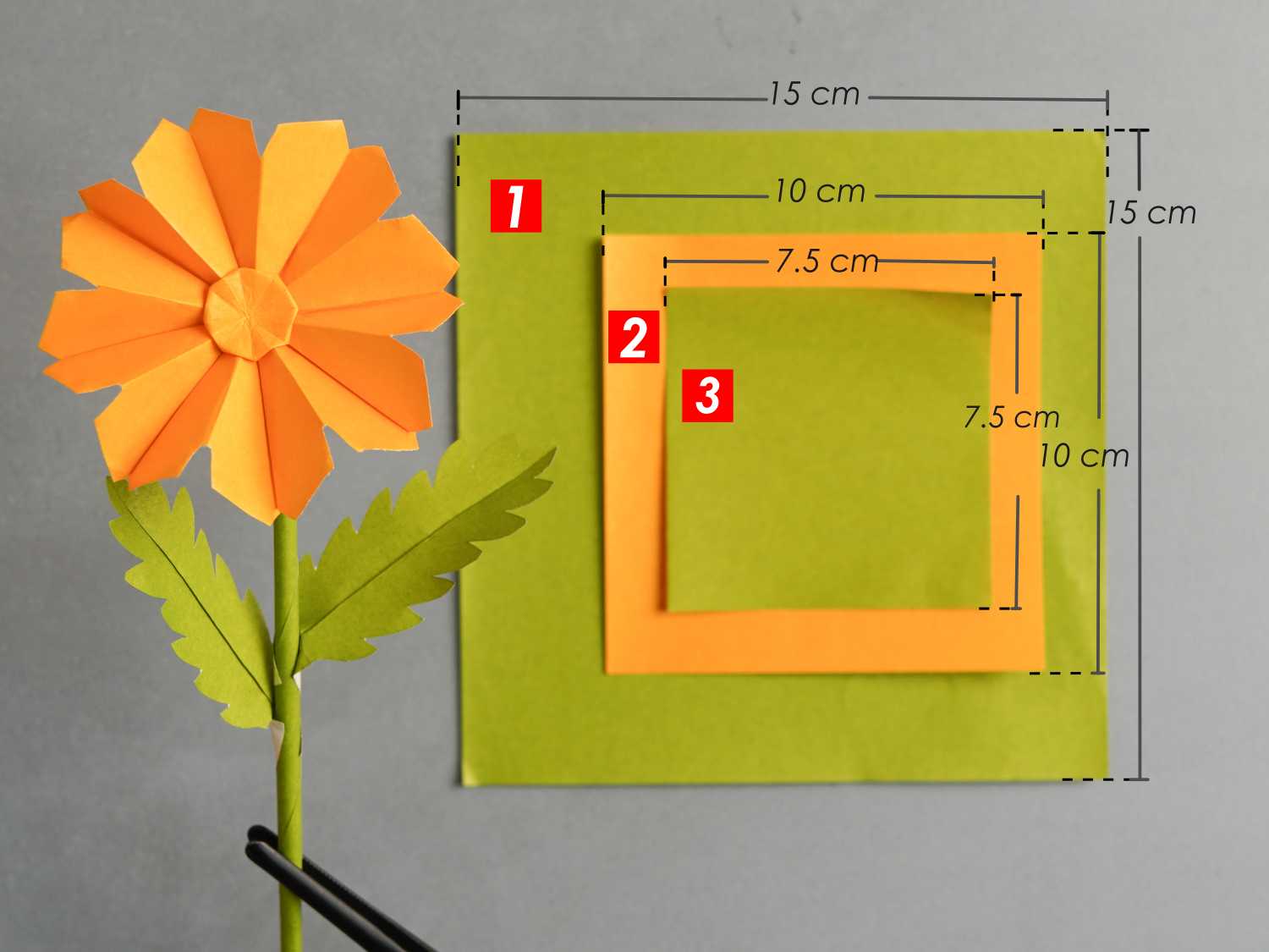 origami daisy | origamiok