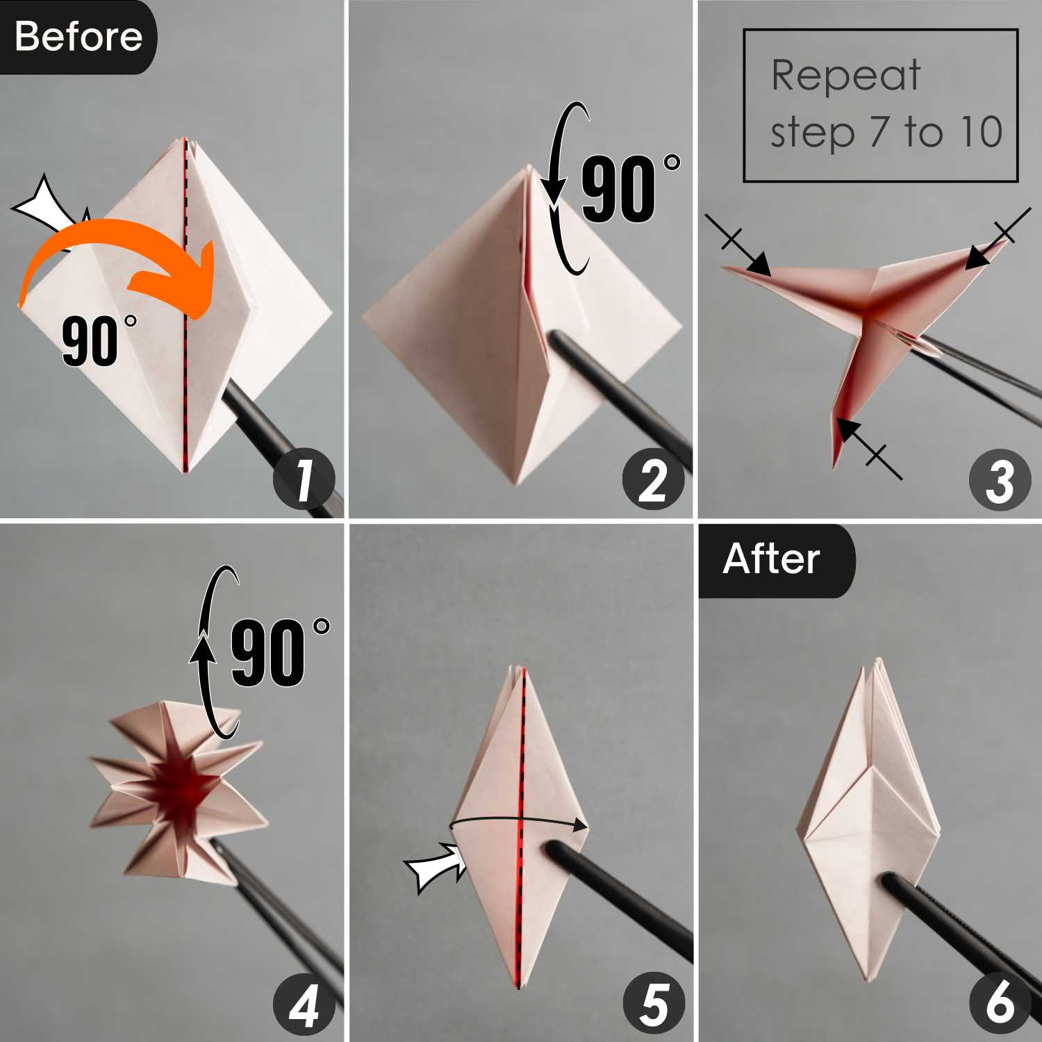 origami poinsettia | origamiok