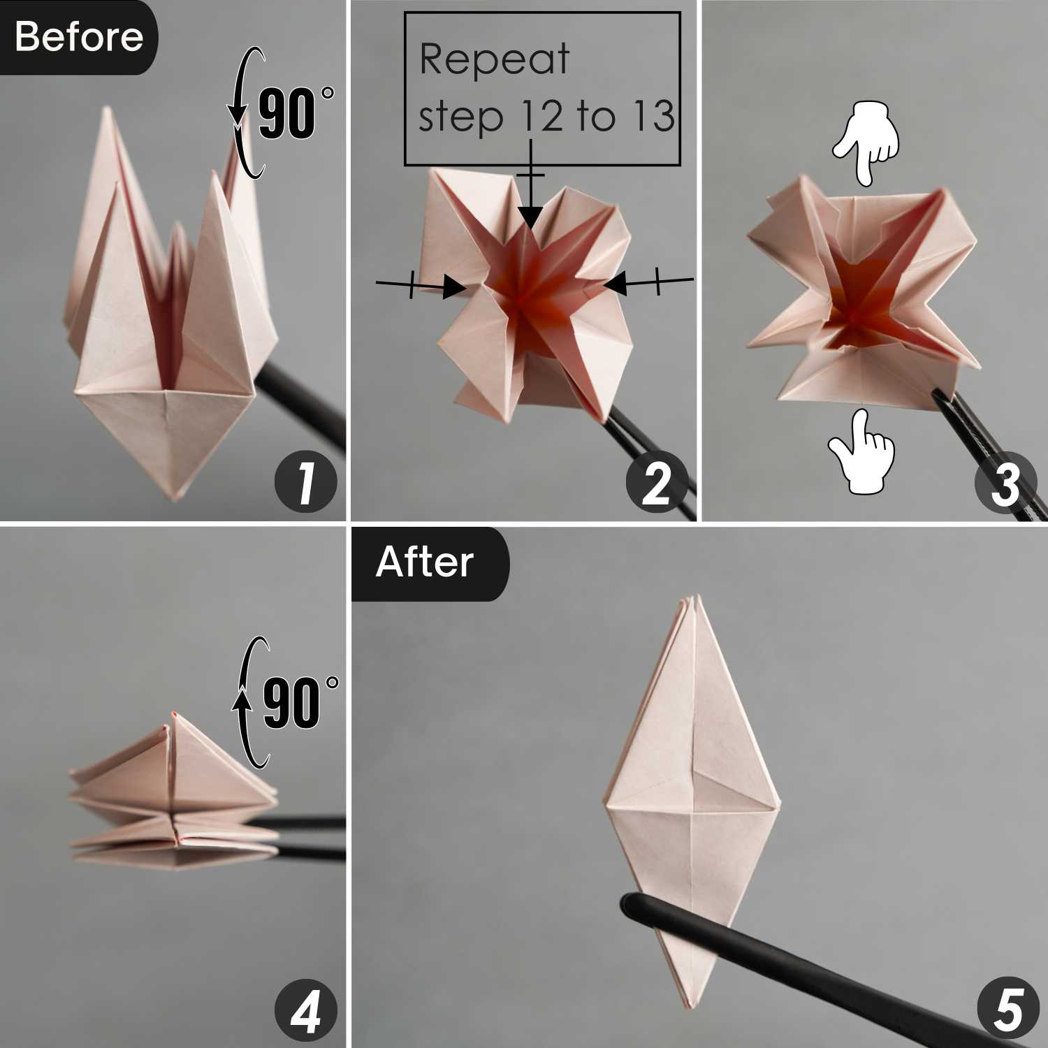 origami poinsettia | origamiok